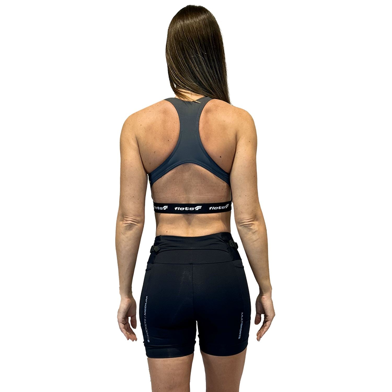 Bermuda 8 Pockets MEDIUM | Feminina Bermuda Corrida Feminina Compressão Parte de Baixo FLETS