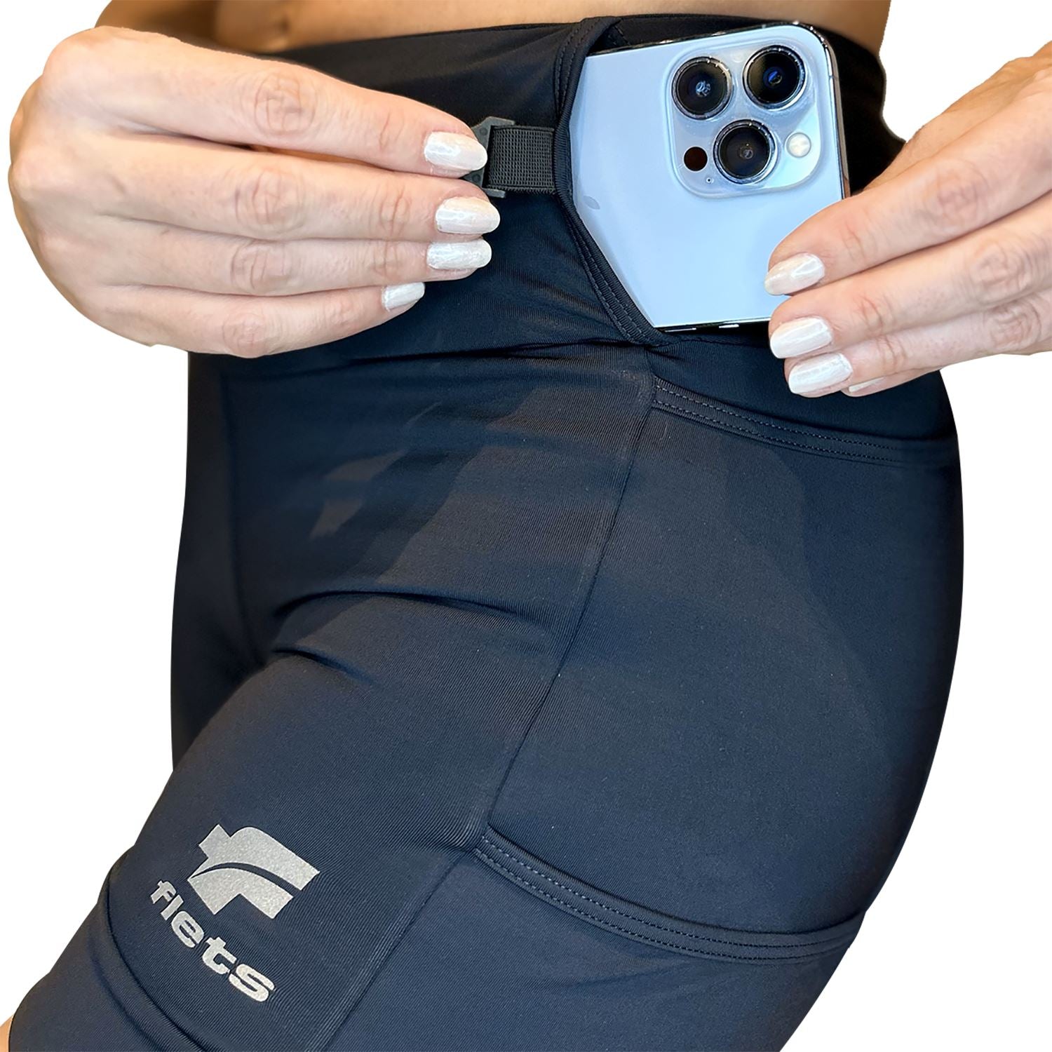 Bermuda 8 Pockets Short l Feminina Bermuda Corrida Feminina Compressão Parte de Baixo FLETS