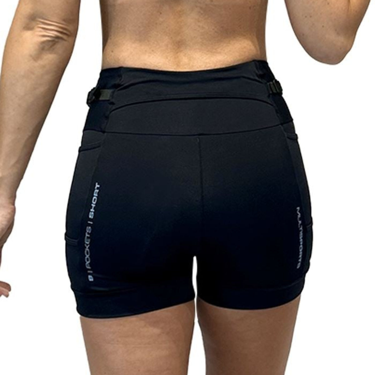 Bermuda 8 Pockets Short l Feminina Bermuda Corrida Feminina Compressão Parte de Baixo FLETS