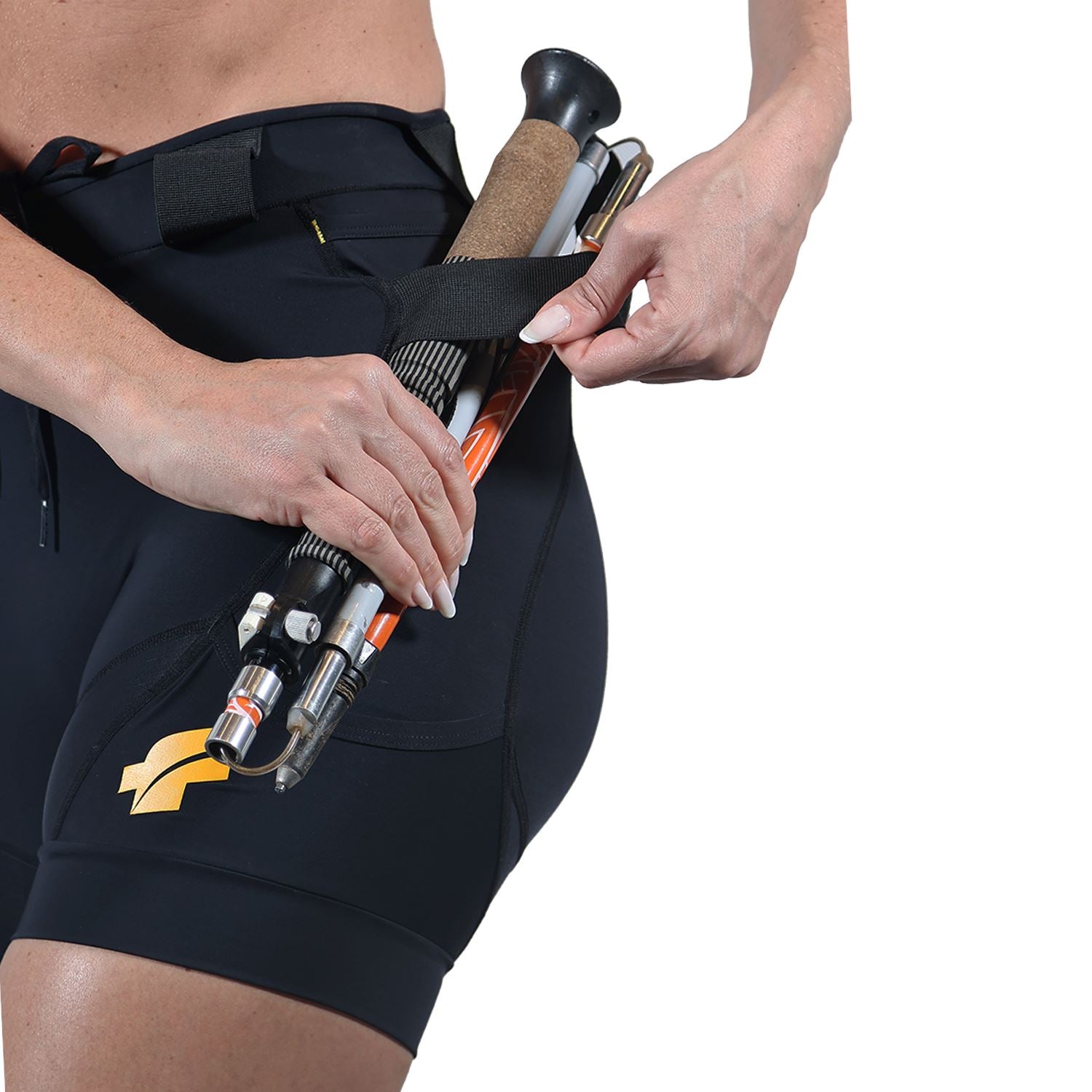 Bermuda Trail Running Preta - Feminina Bermuda Corrida Feminina Compressão Parte de Baixo FLETS