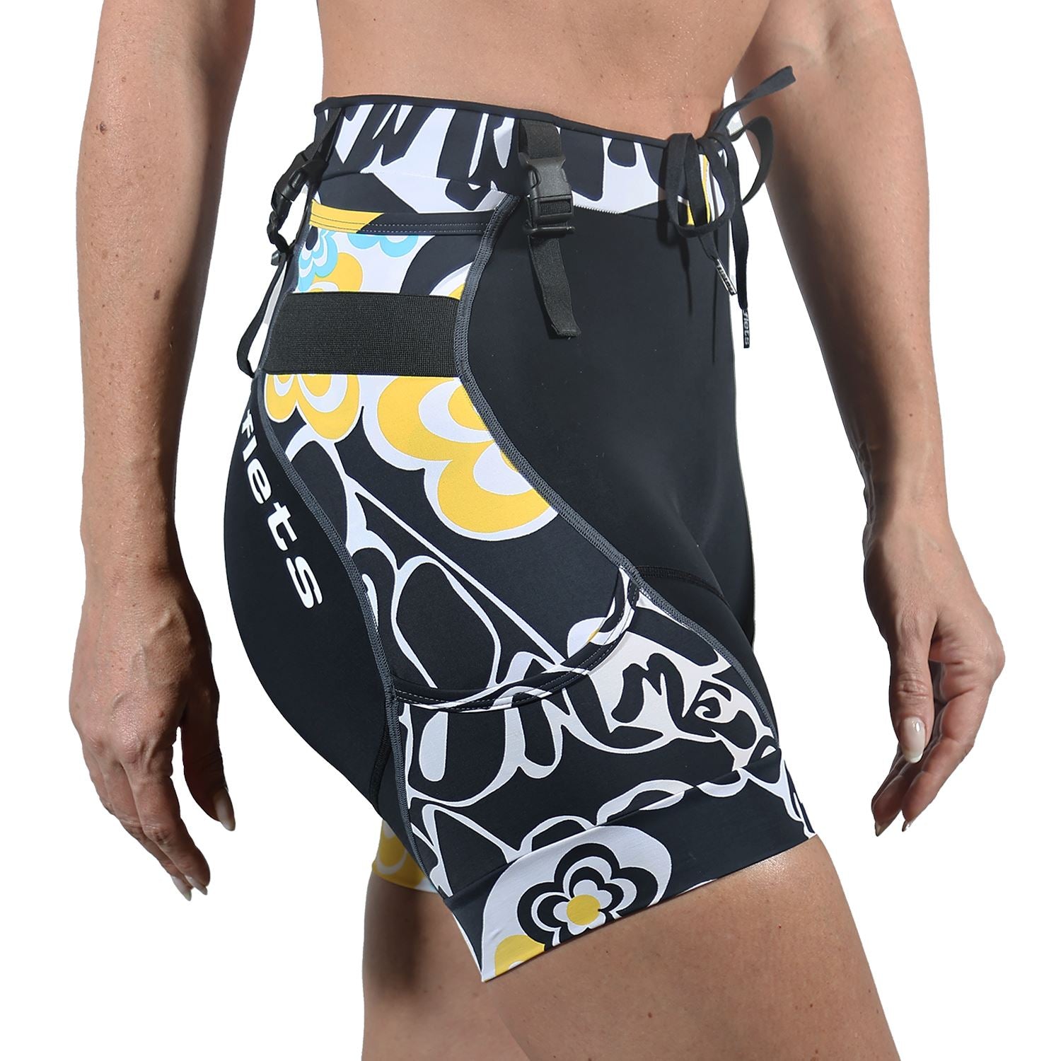 Bermuda Trail Running Preta | FLOLMIX - Feminina Bermuda Corrida Feminina Compressão Parte de Baixo FLETS