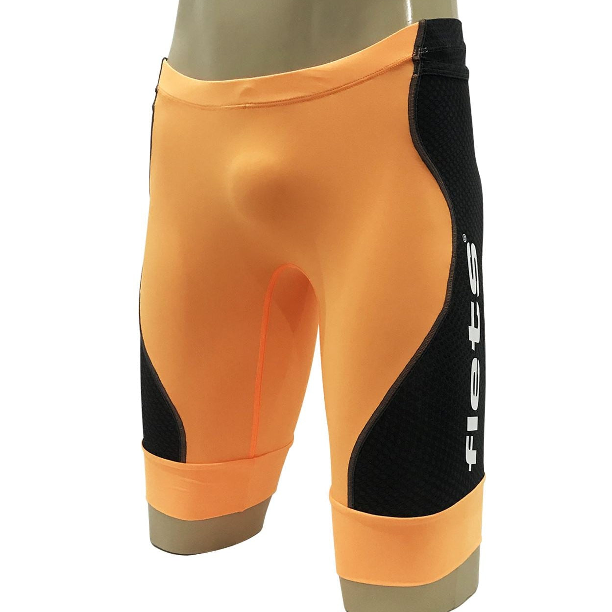 Bermuda Zeus Runner Soul Laranja c/ FFE Masculina Bermuda Corrida Masculina Compressão Parte de Baixo FLETS