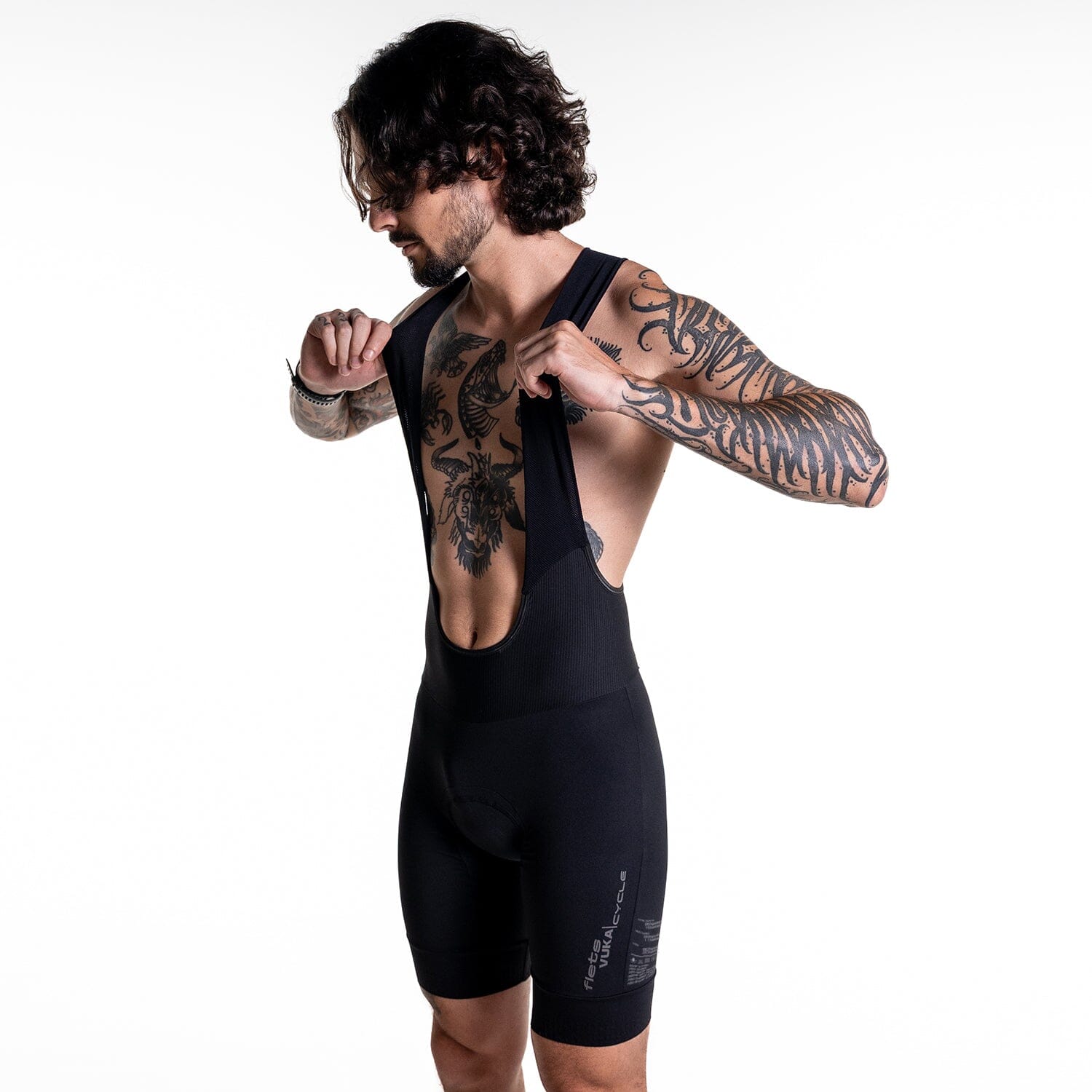 Bretelle Ciclismo VUKA Cycle Bretelle Ciclismo Masculino Compressão Corpo Inteiro FLETS
