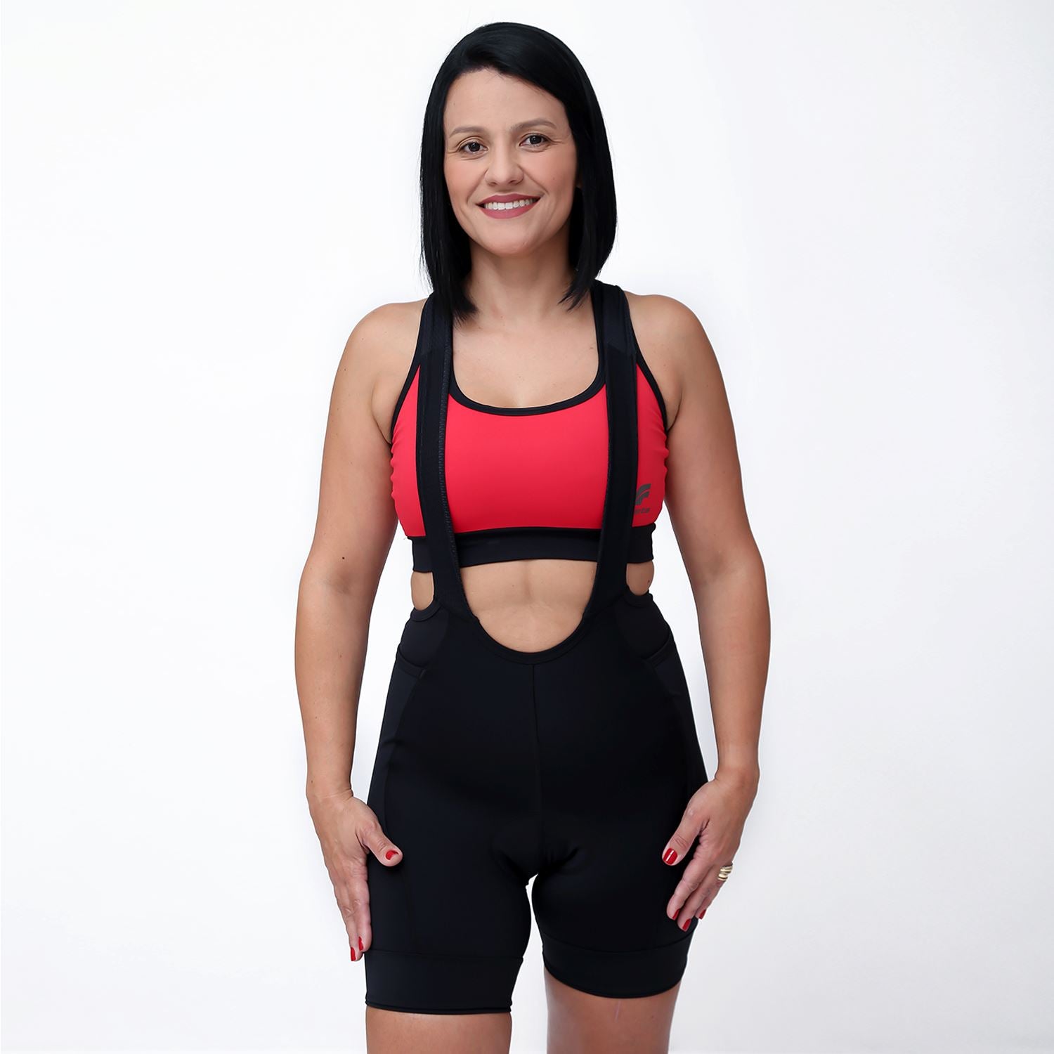 Bretelle NOVA CYCLETECH - AllBlack l FEMININO Bretelle Ciclismo Feminino Compressão FLETS