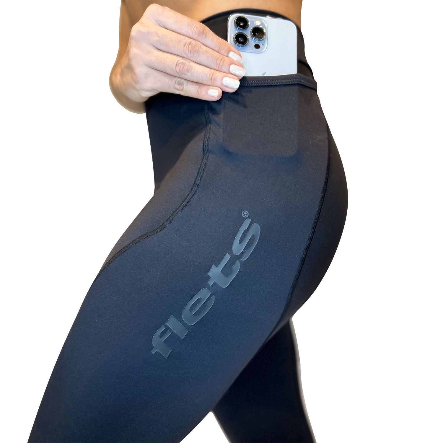 Calça NOVA CYCLETECH AllBlack | Feminina Calça Ciclismo Feminina Compressão Parte de Baixo FLETS