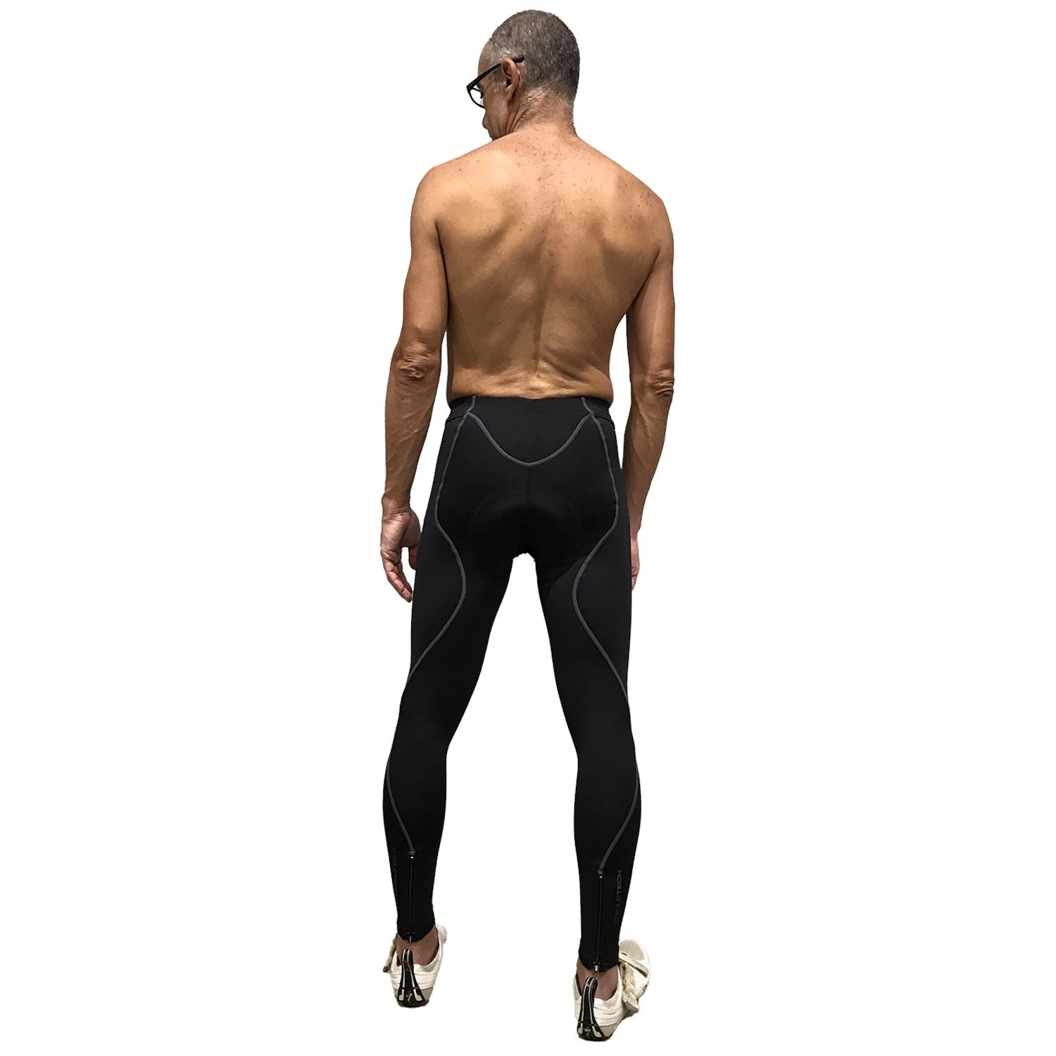 Calça NOVA CYCLETECH - Preto c/ ESTANHO l Masc Calça Ciclismo Masculina Compressão Parte de Baixo FLETS