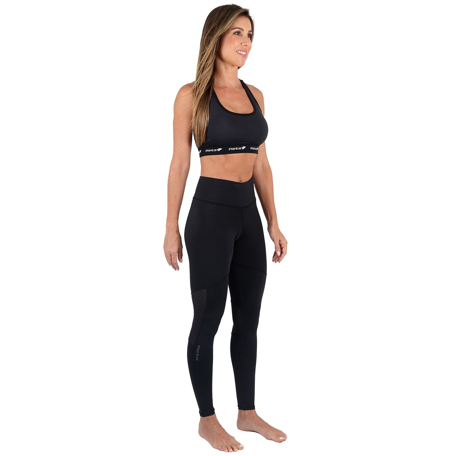 Calça Running de Compressão Bolso Cós l ALLBLACK Calça Legging Fitness Feminina VAN 3 Compressão Parte de Baixo FLETS