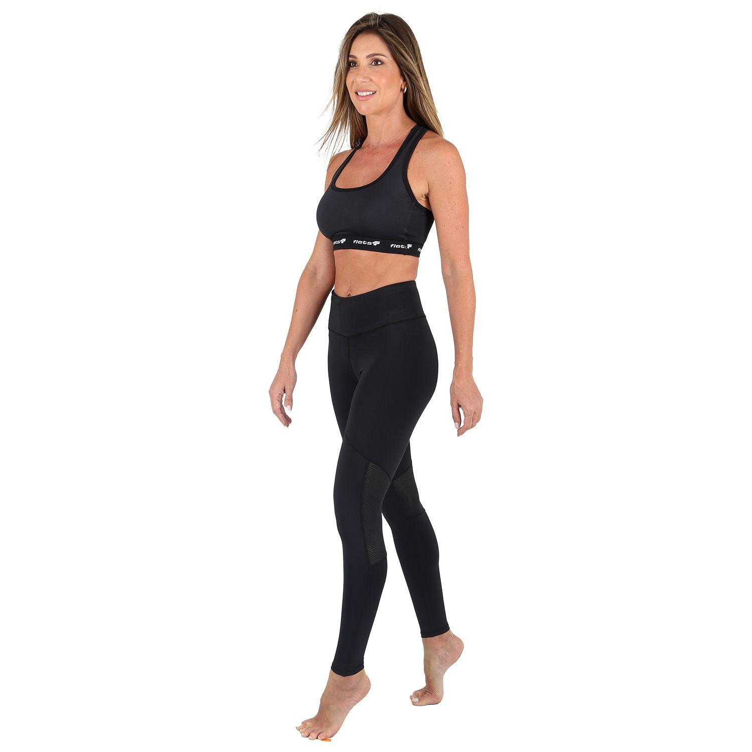 Calça Running de Compressão Bolso Cós l ALLBLACK Calça Legging Fitness Feminina VAN 3 Compressão Parte de Baixo FLETS