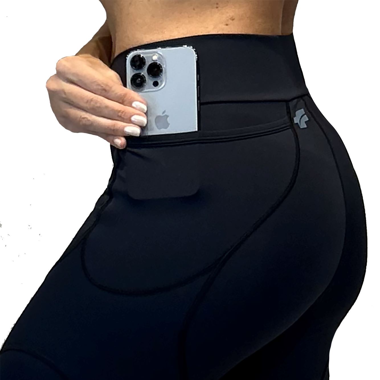 Calça Running de Compressão Fem l Preta Calça Corrida Feminina Compressão Parte de Baixo Flets