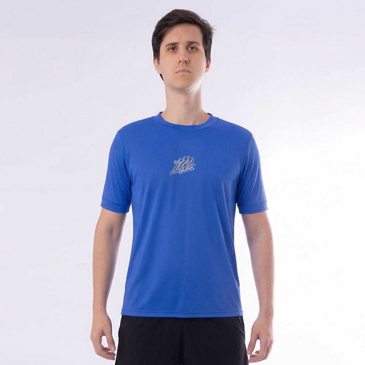 Camiseta T-shirt Azul Estampa FLETS TRAIL Refletiva FLETS