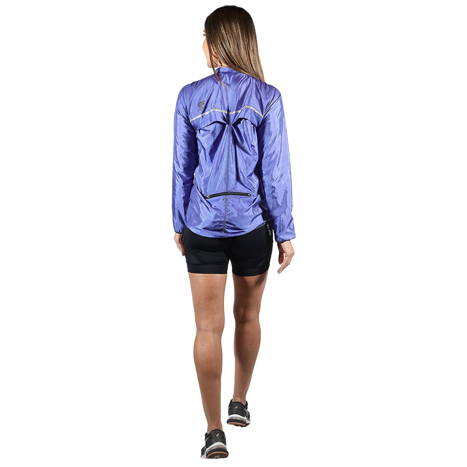 Jaqueta Corta Vento Feminina Azul Jaqueta Multisport Feminina Parte de Cima FLETS