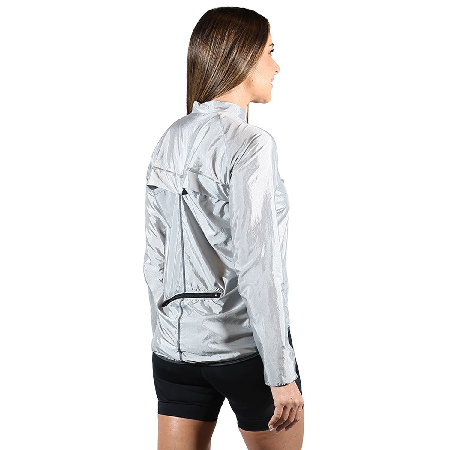 Jaqueta Corta Vento Feminina | PRATA Jaqueta Multisport Feminina Parte de Cima FLETS