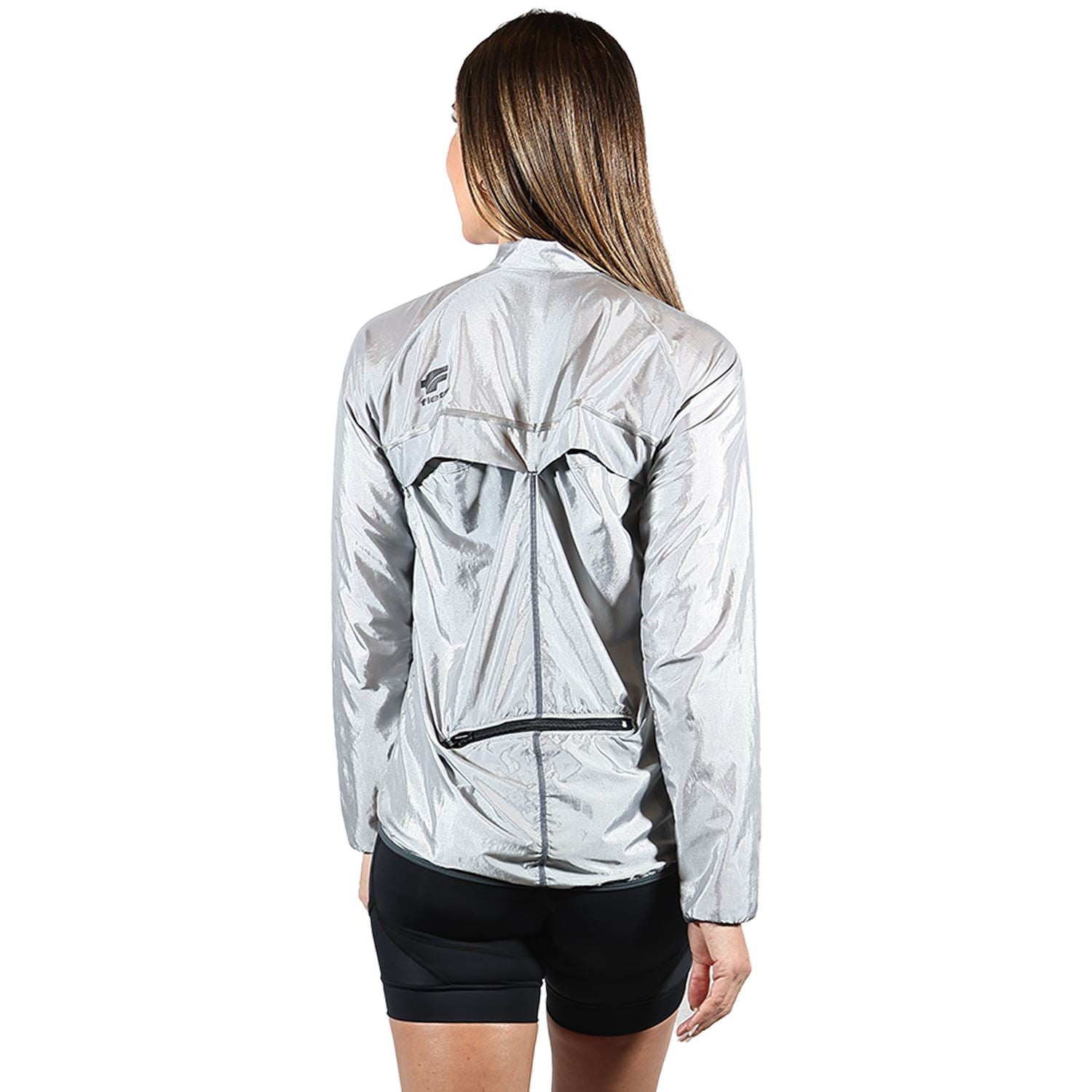 Jaqueta Corta Vento Feminina | PRATA Jaqueta Multisport Feminina Parte de Cima FLETS