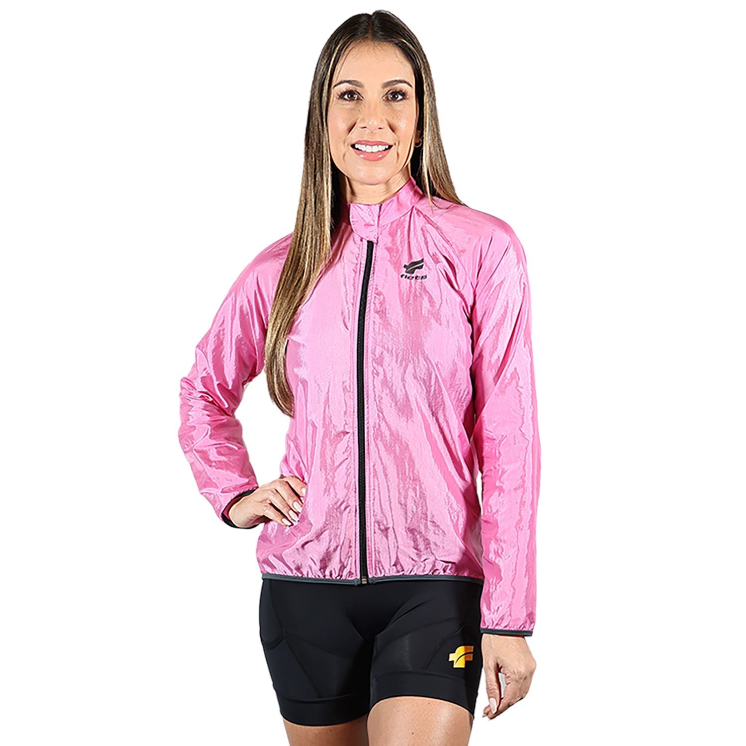 Jaqueta Corta Vento Feminina Rosa Jaqueta Multisport Feminina Parte de Cima FLETS