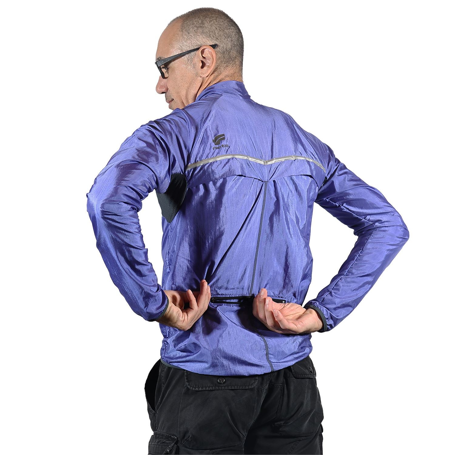 Jaqueta Corta Vento Masculina Azul Jaqueta Multisport Masculina Parte de Cima FLETS