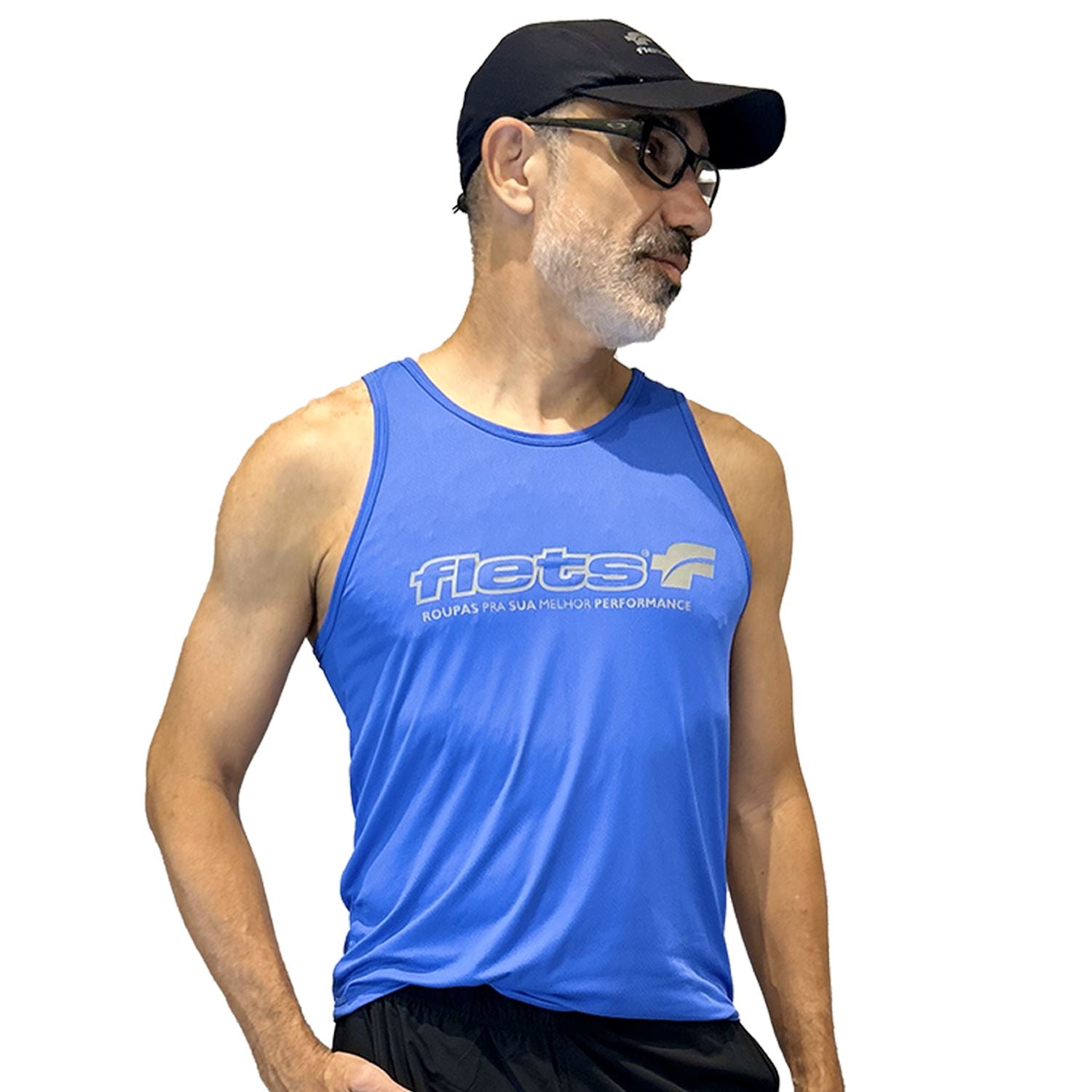 Regata Masculina LOGO | Azul Regata Multisport Masculina FLETS