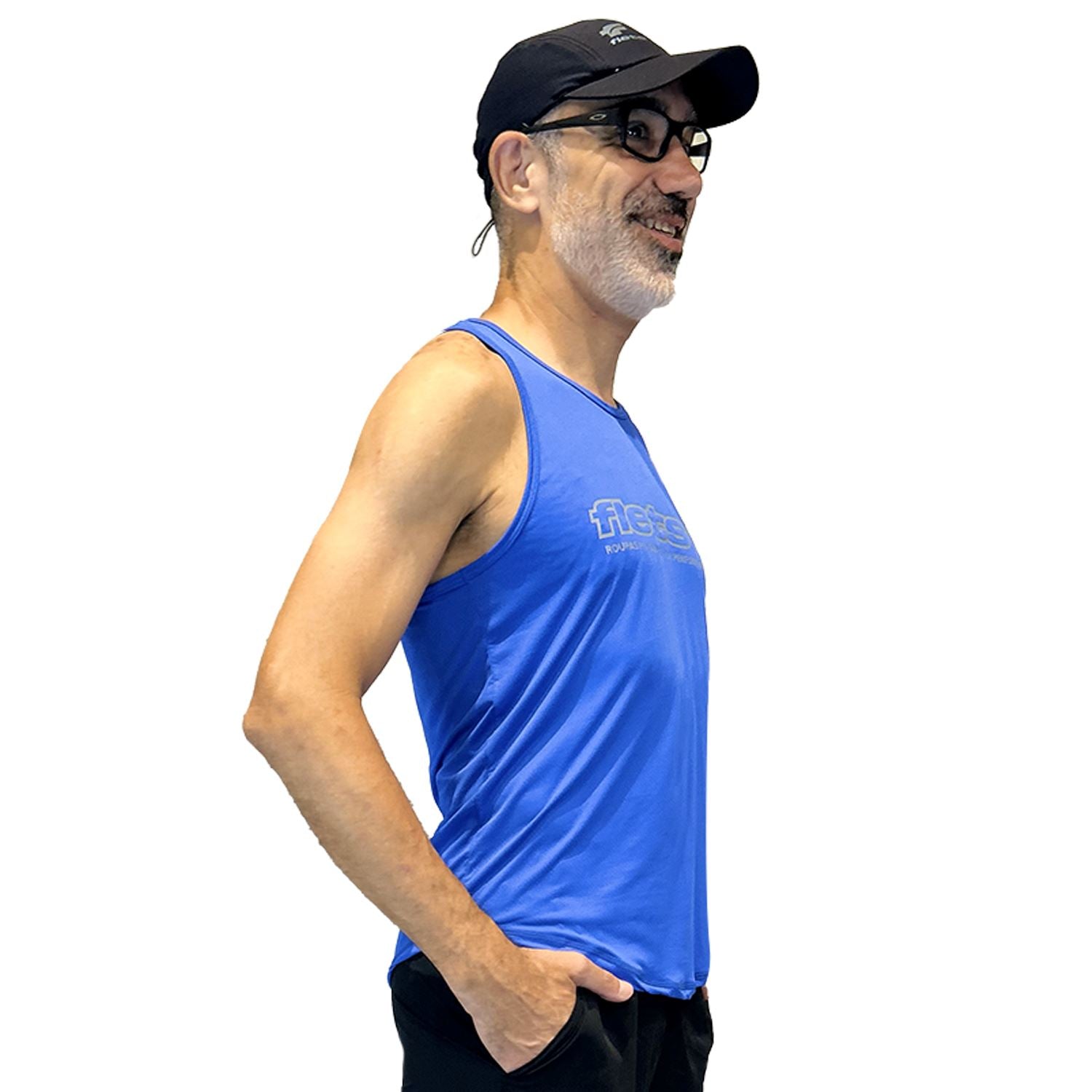 Regata Masculina LOGO | Azul Regata Multisport Masculina FLETS