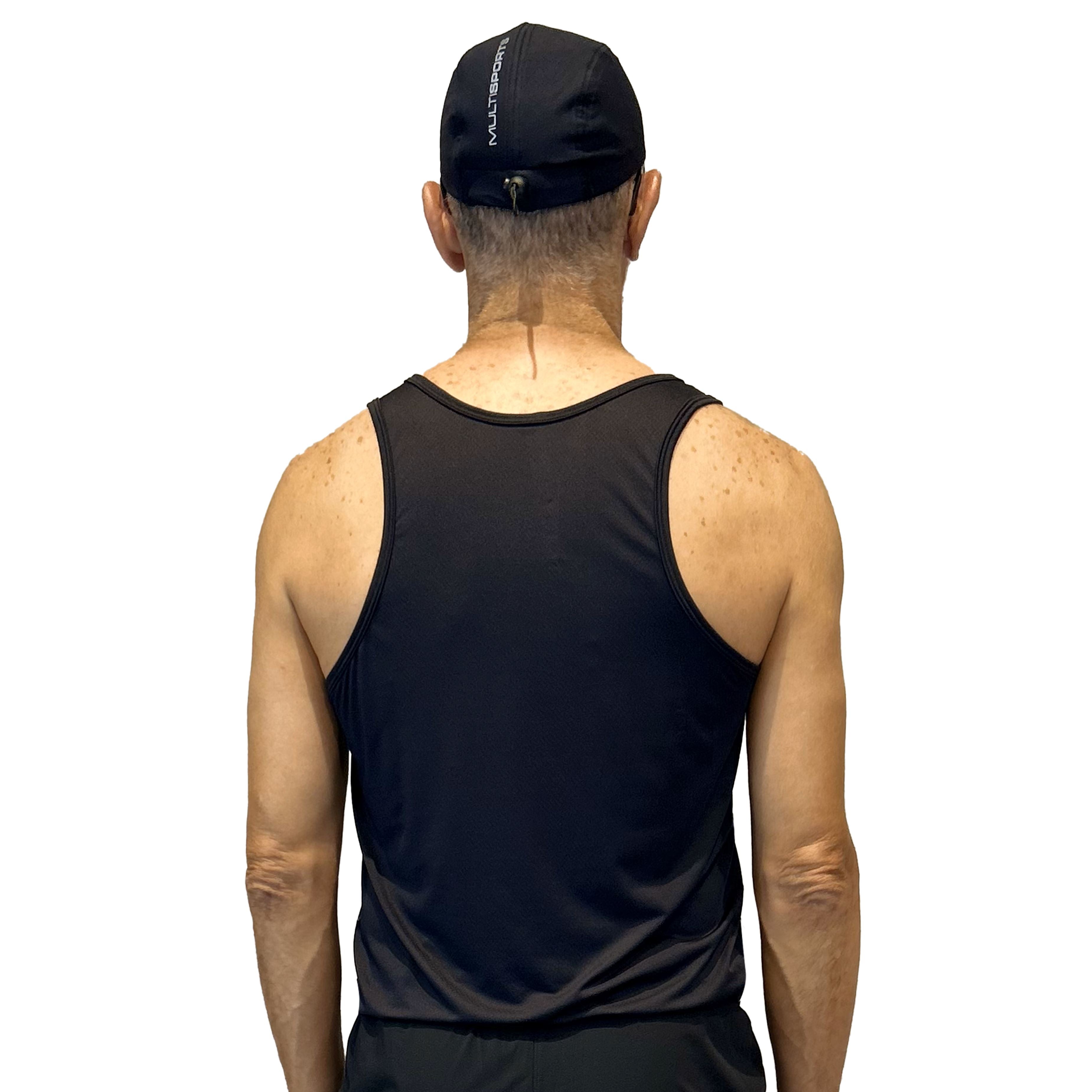 Regata Masculina LOGO | Preta Regata Multisport Masculina FLETS