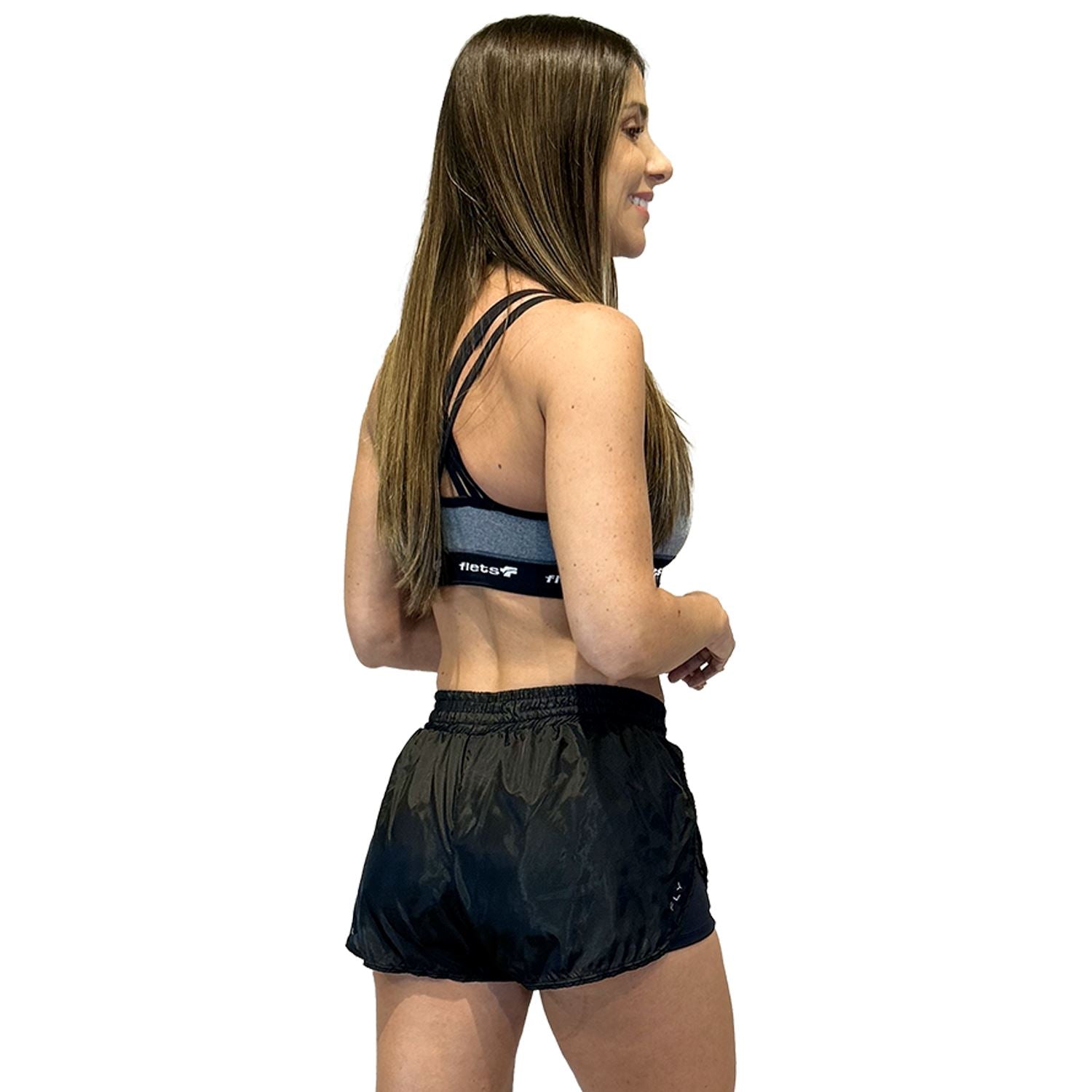 Shorts Feminino FLY | Runner Soul com Bermuda Interna Shorts Crossfit/Run FLETS