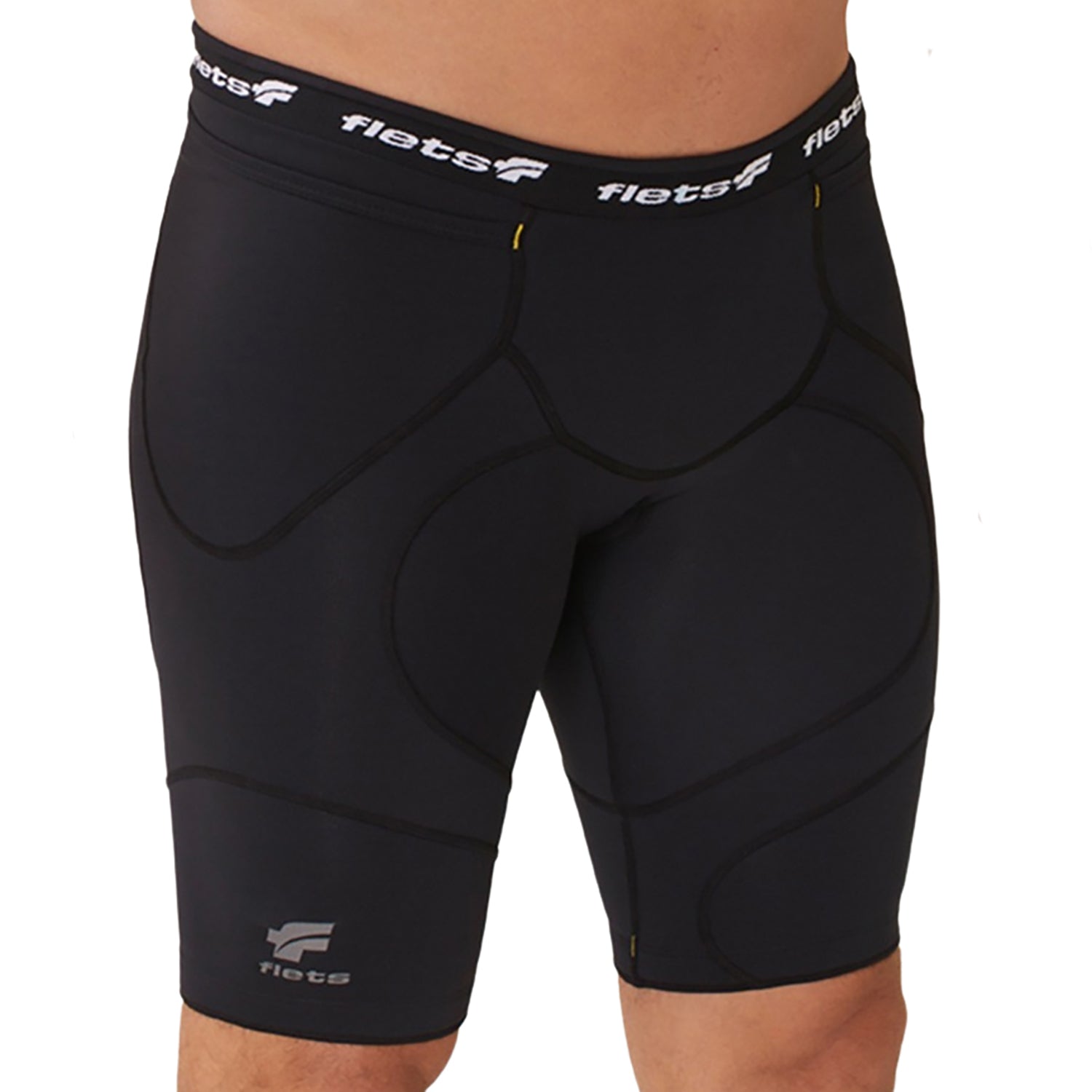 Bermuda TRIATHLON X3X COMPRESSION ULTRA - Preta l Masc Bermuda Triathlon Masculina Compressão Parte de Baixo FLETS