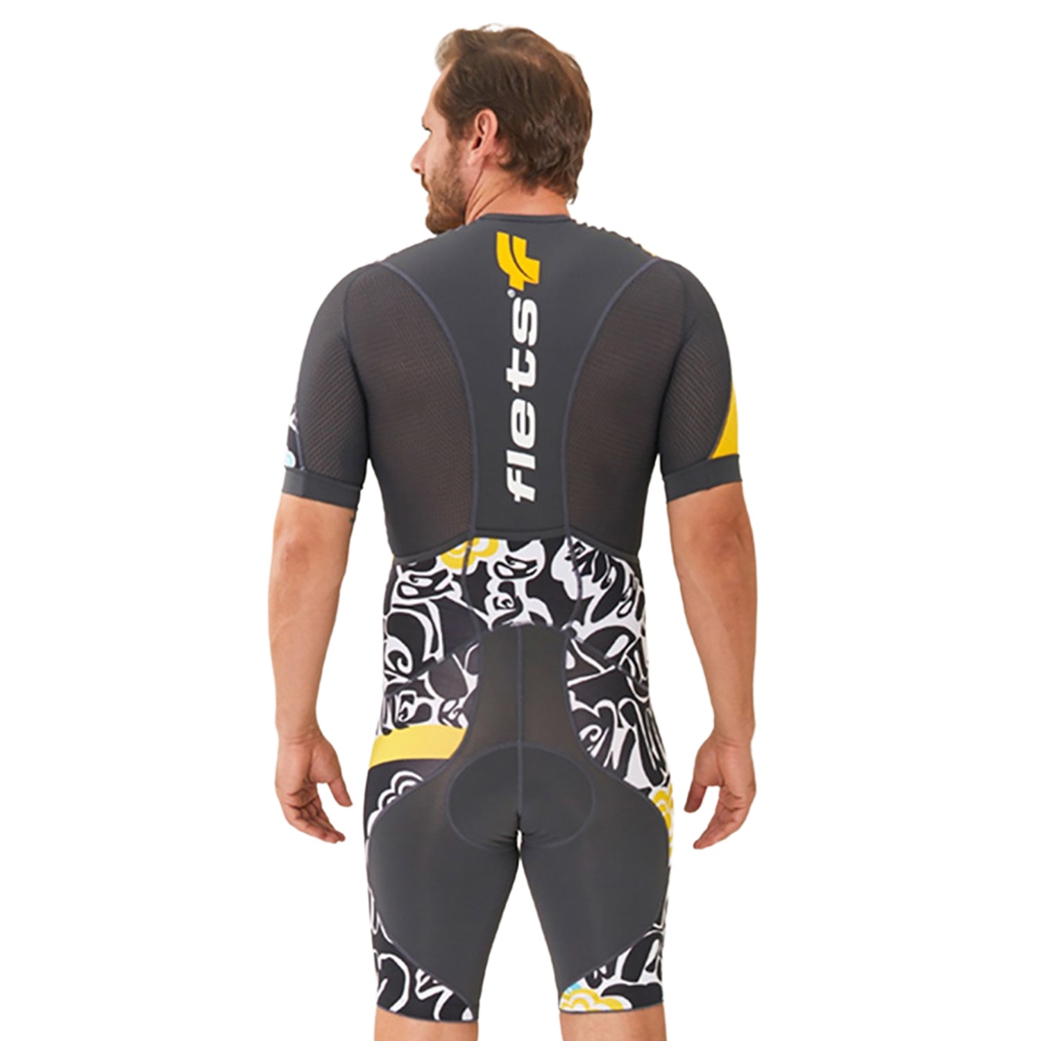 Macaquinho TRIATHLON c/manga FLOLMIX l Masc Macaquinho Triathlon com manga Masculino Compressão Corpo Inteiro FLETS