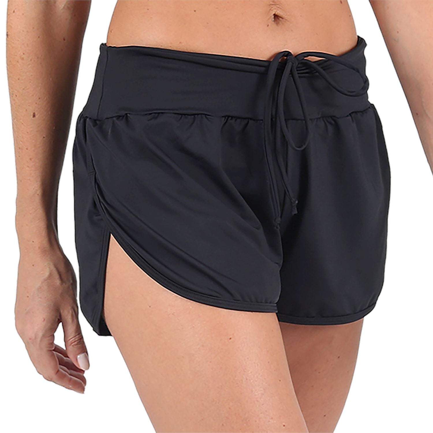Shorts Run Fem l Preto Shorts Crossfit/Run FLETS
