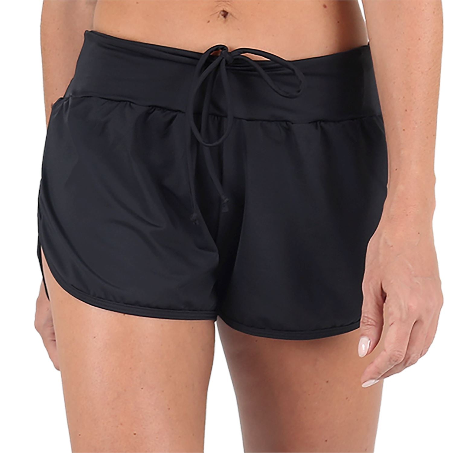 Shorts Run Fem l Preto Shorts Crossfit/Run FLETS