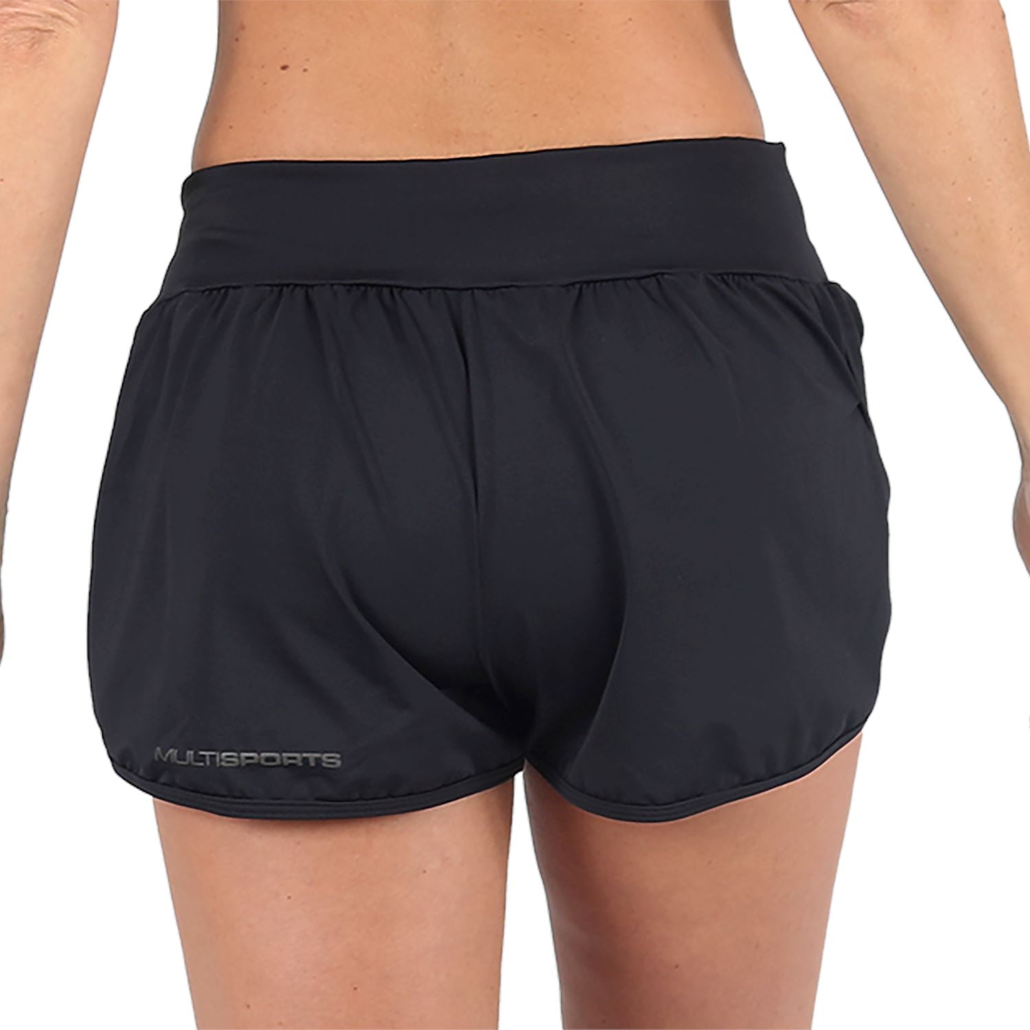 Shorts Run Fem l Preto Shorts Crossfit/Run FLETS