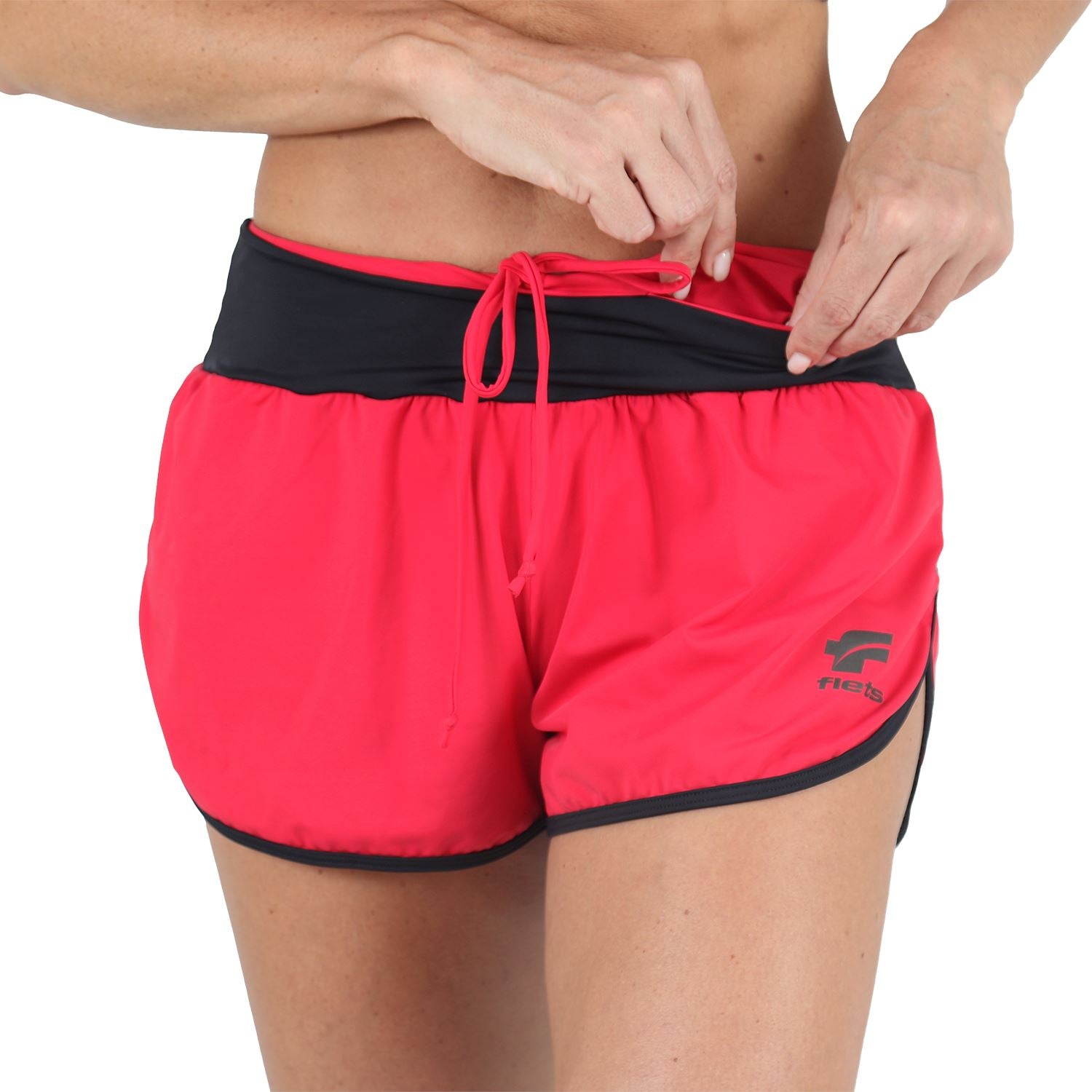 Shorts Run Fem l Vermelho Shorts Crossfit/Run FLETS