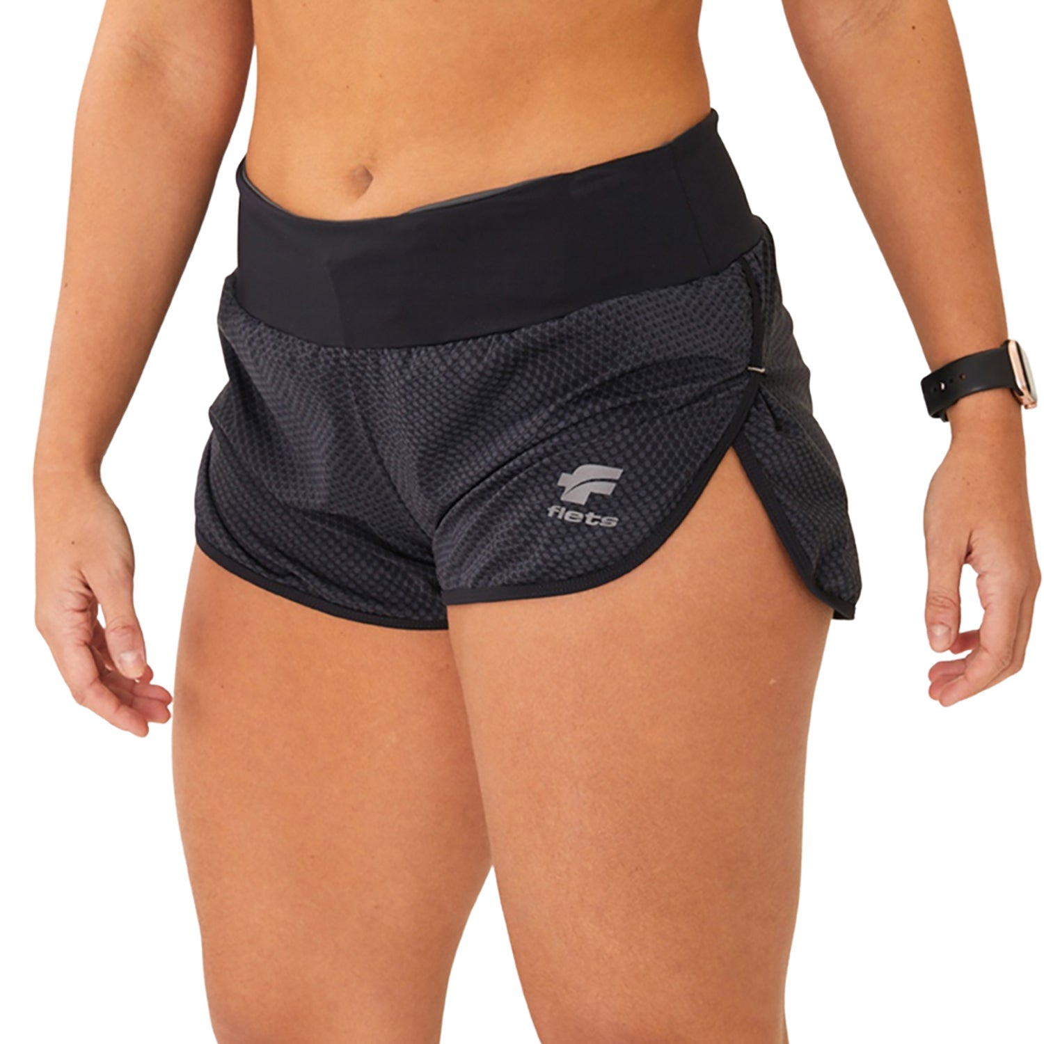Shorts Run FFE Detalhe ESTANHO l Fem Shorts Crossfit/Run Flets