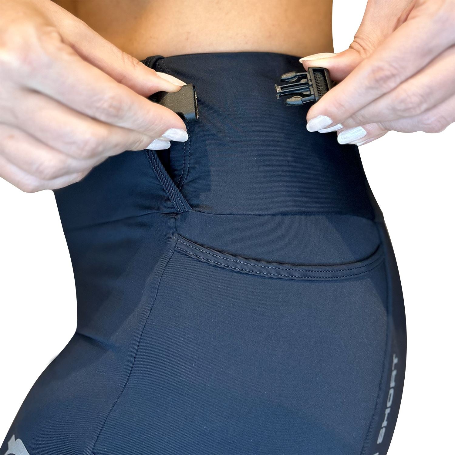 Bermuda 8 Pockets Short l Feminina Bermuda Corrida Feminina Compressão Parte de Baixo FLETS 