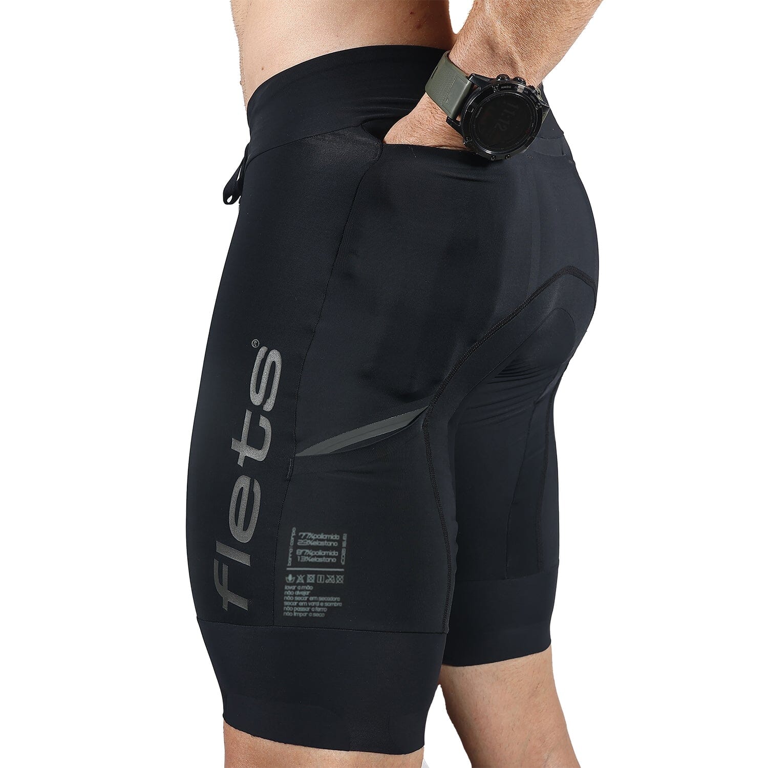 Bermuda Corrida VUKA|RUN Bermuda Corrida Masculina Compressão Parte de Baixo FLETS 