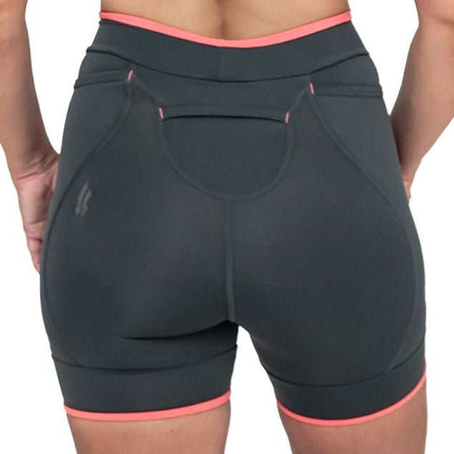 Bermuda Run NICE l Estanho detalhe Salmão Bermuda Corrida Feminina Compressão Parte de Baixo FLETS 