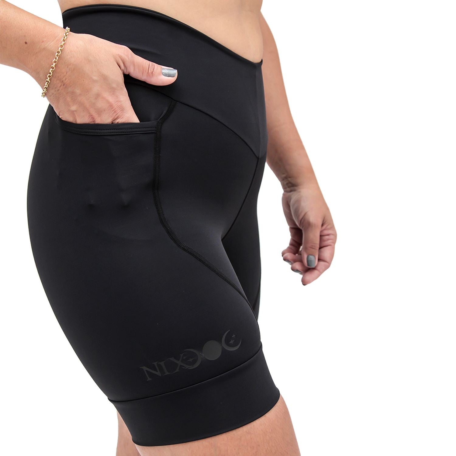 Bermuda Run NIX l ALLBLACK Bermuda Corrida Feminina Compressão Parte de Baixo FLETS 
