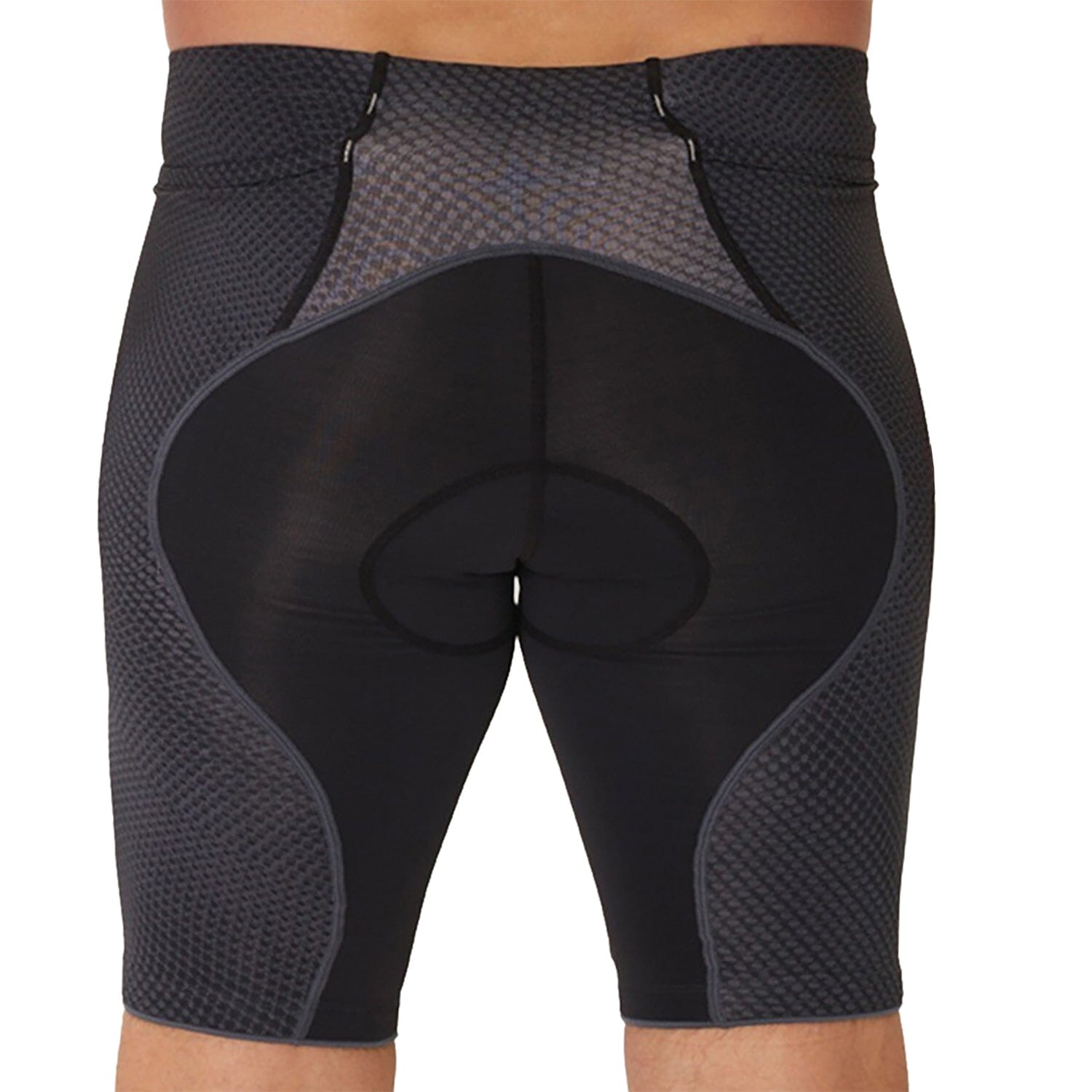 Bermuda Triathlon Masc l Preta FFE e logo F estanho Bermuda Triathlon Masculina Compressão Parte de Baixo Flets 