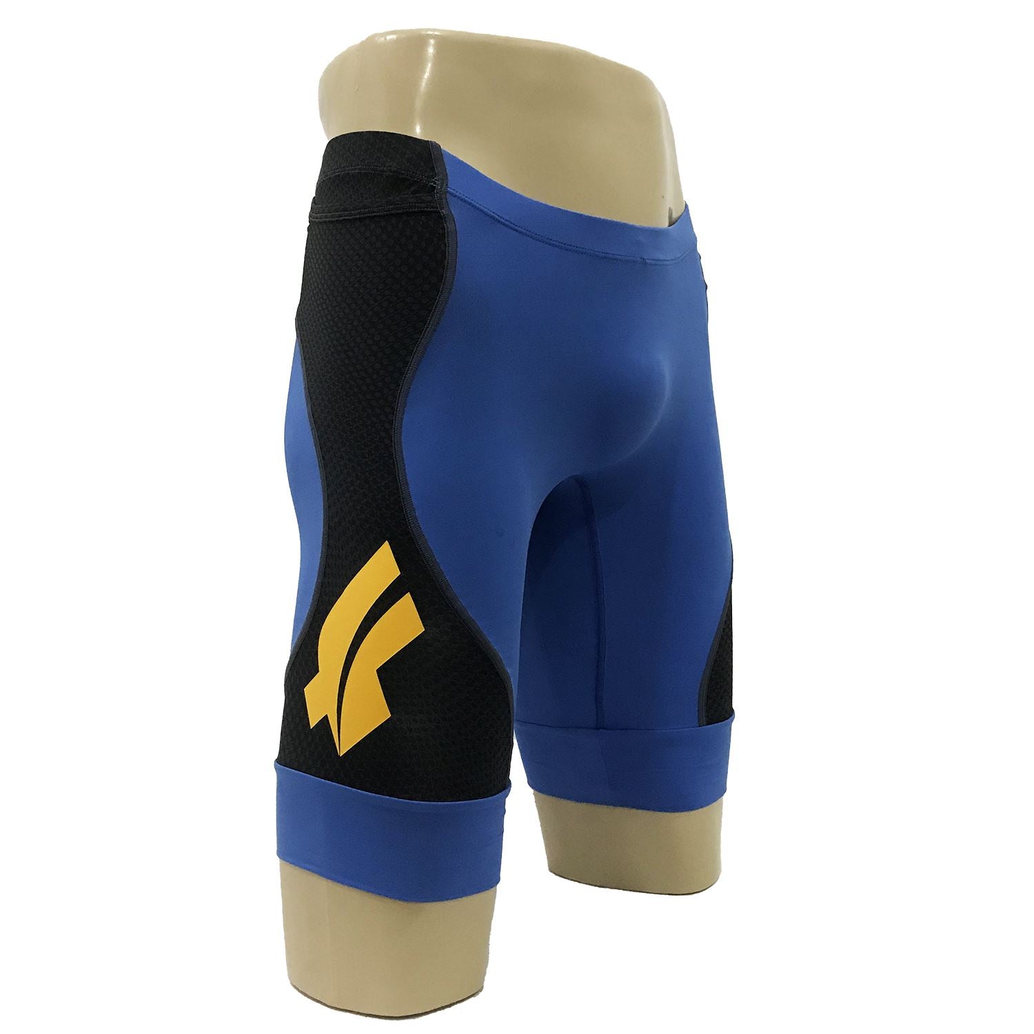 Bermuda Zeus Runner Soul Azul c/ FFE Masculina Bermuda Corrida Masculina Compressão Parte de Baixo FLETS 