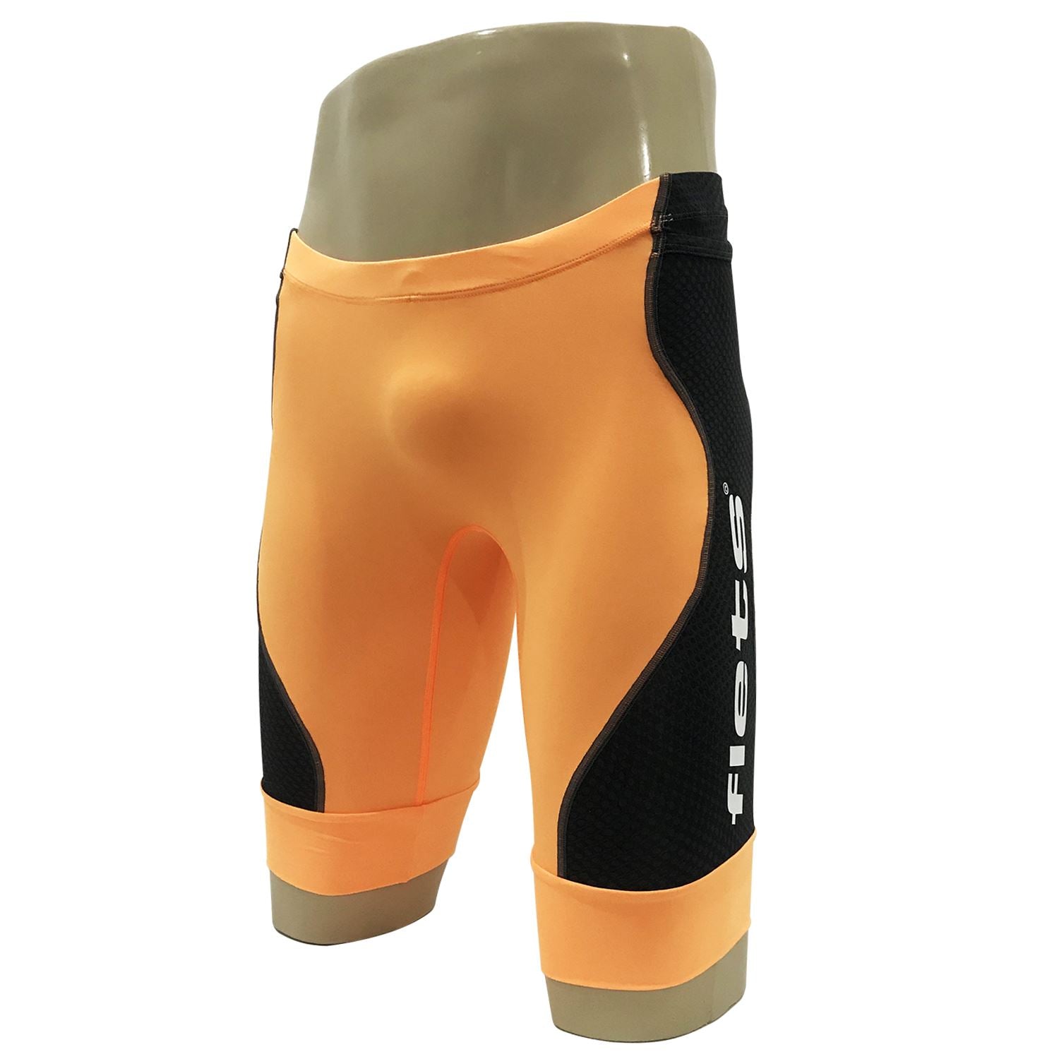 Bermuda Zeus Runner Soul Laranja c/ FFE Masculina Bermuda Corrida Masculina Compressão Parte de Baixo FLETS 