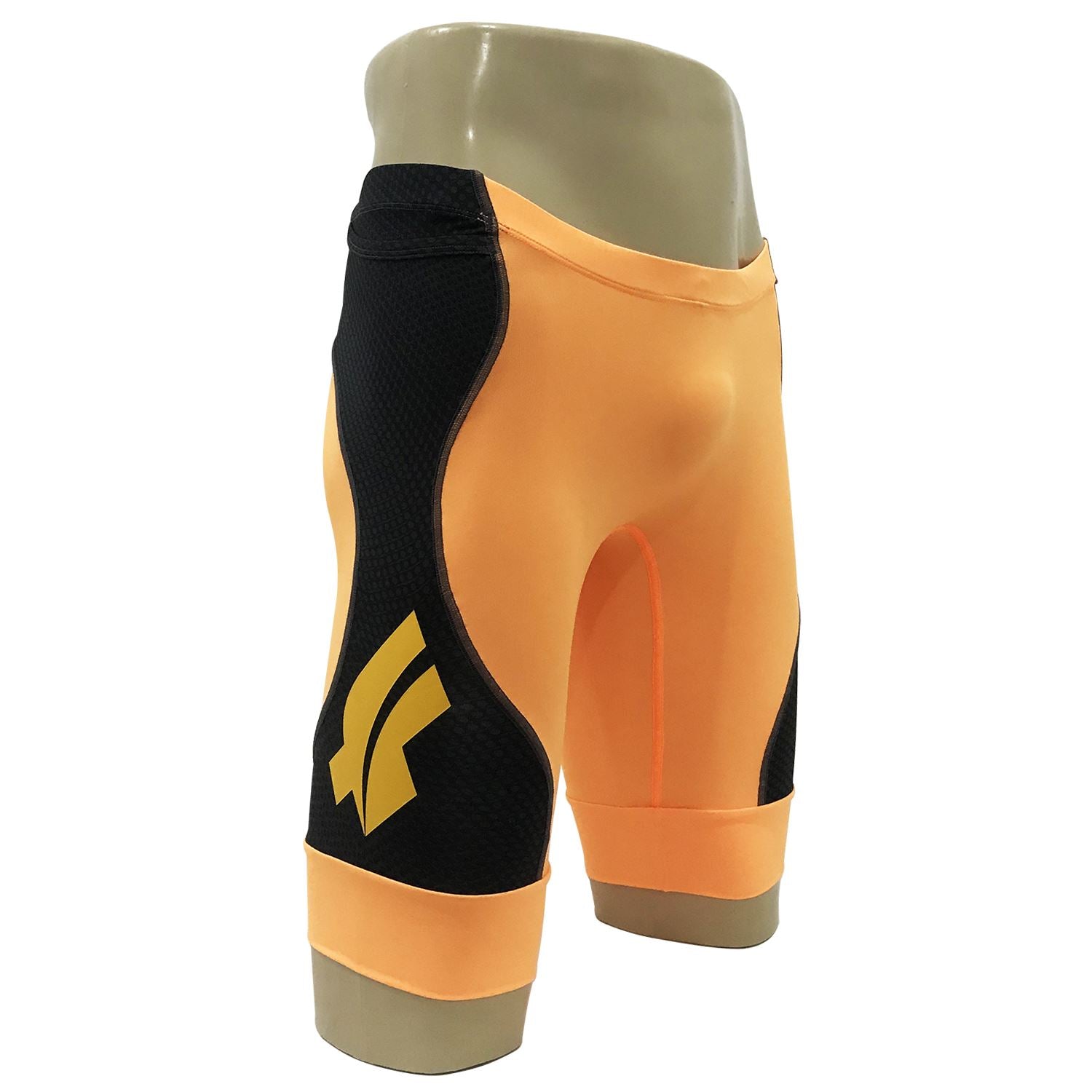 Bermuda Zeus Runner Soul Laranja c/ FFE Masculina Bermuda Corrida Masculina Compressão Parte de Baixo FLETS 