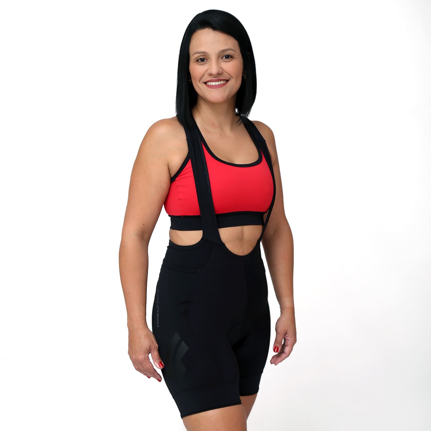 Bretelle NOVA CYCLETECH - AllBlack l FEMININO Bretelle Ciclismo Feminino Compressão FLETS 