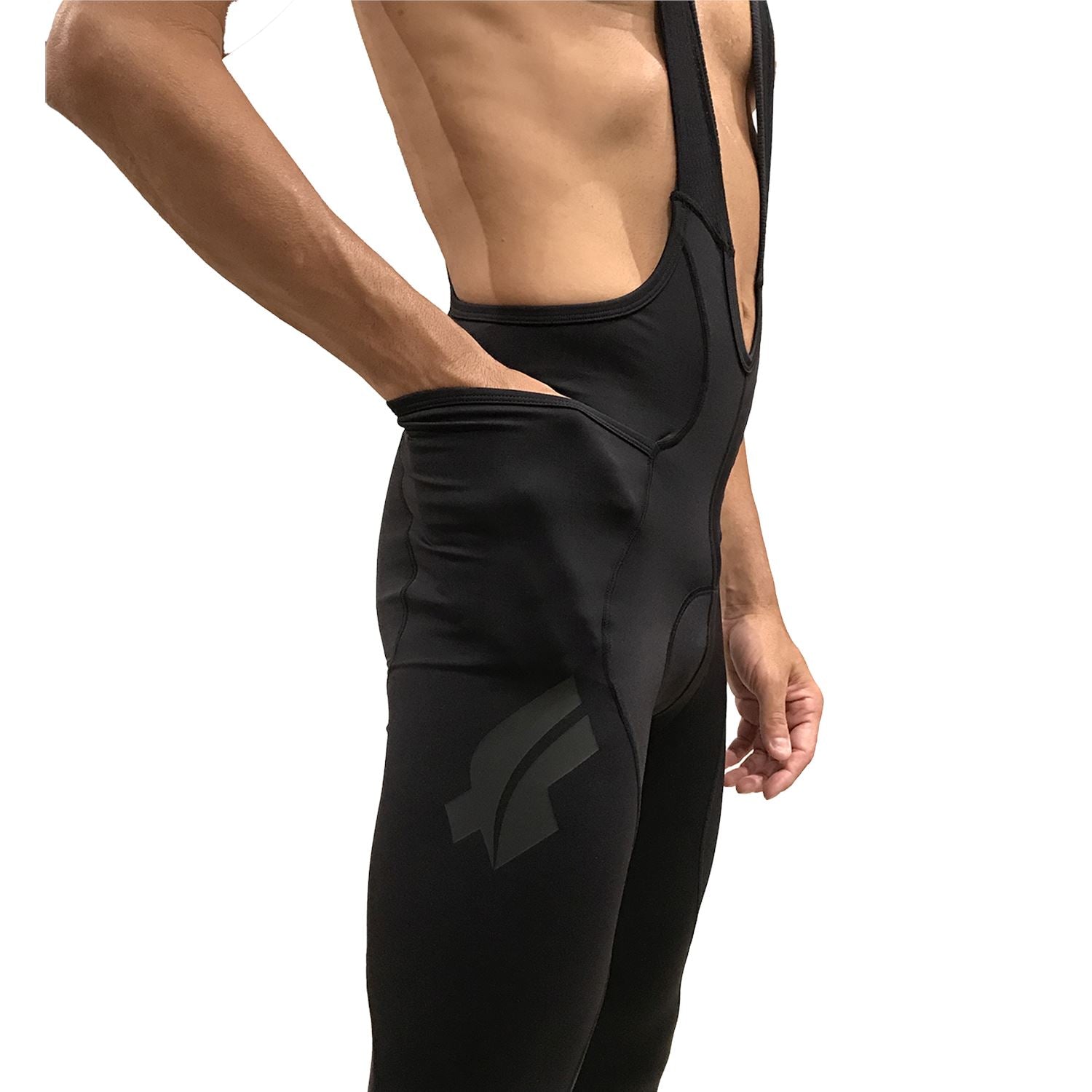 Calça Bretelle NOVA CYCLETECH - ALL BLACK I Masc Calça Bretelle Ciclismo Masculina Compressão Corpo Inteiro FLETS 