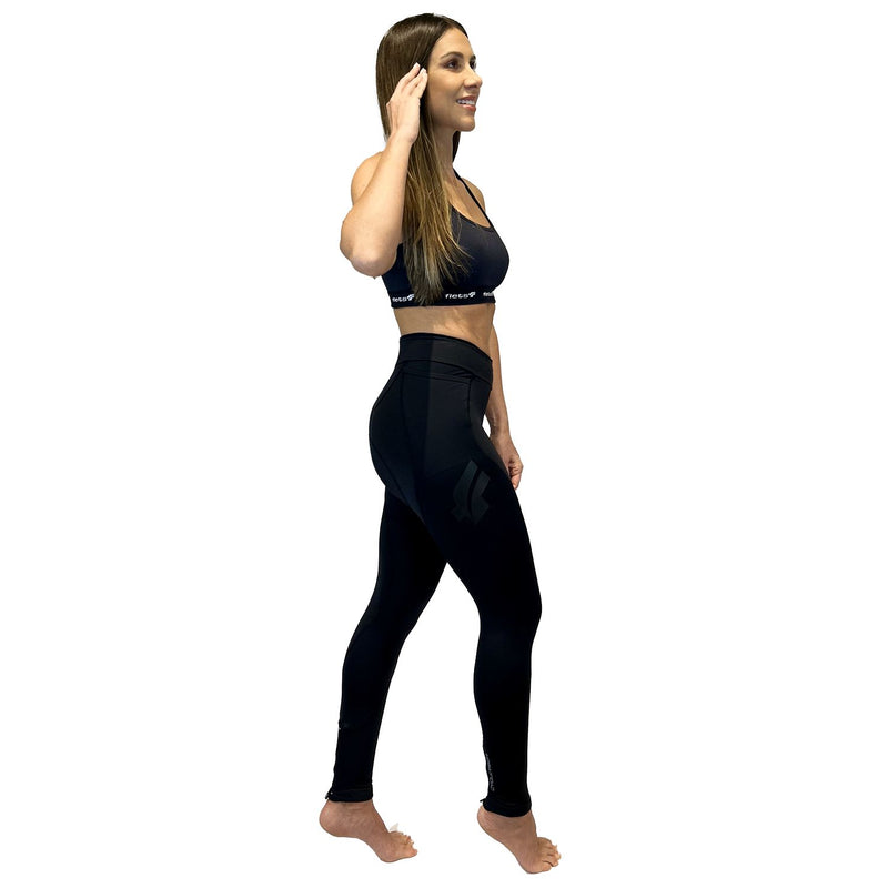 Calça NOVA CYCLETECH AllBlack | Feminina Calça Ciclismo Feminina Compressão Parte de Baixo FLETS 