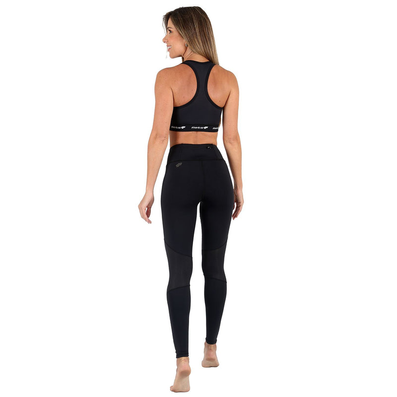 Calça Running de Compressão Bolso Cós l ALLBLACK Calça Legging Fitness Feminina VAN 3 Compressão Parte de Baixo FLETS 