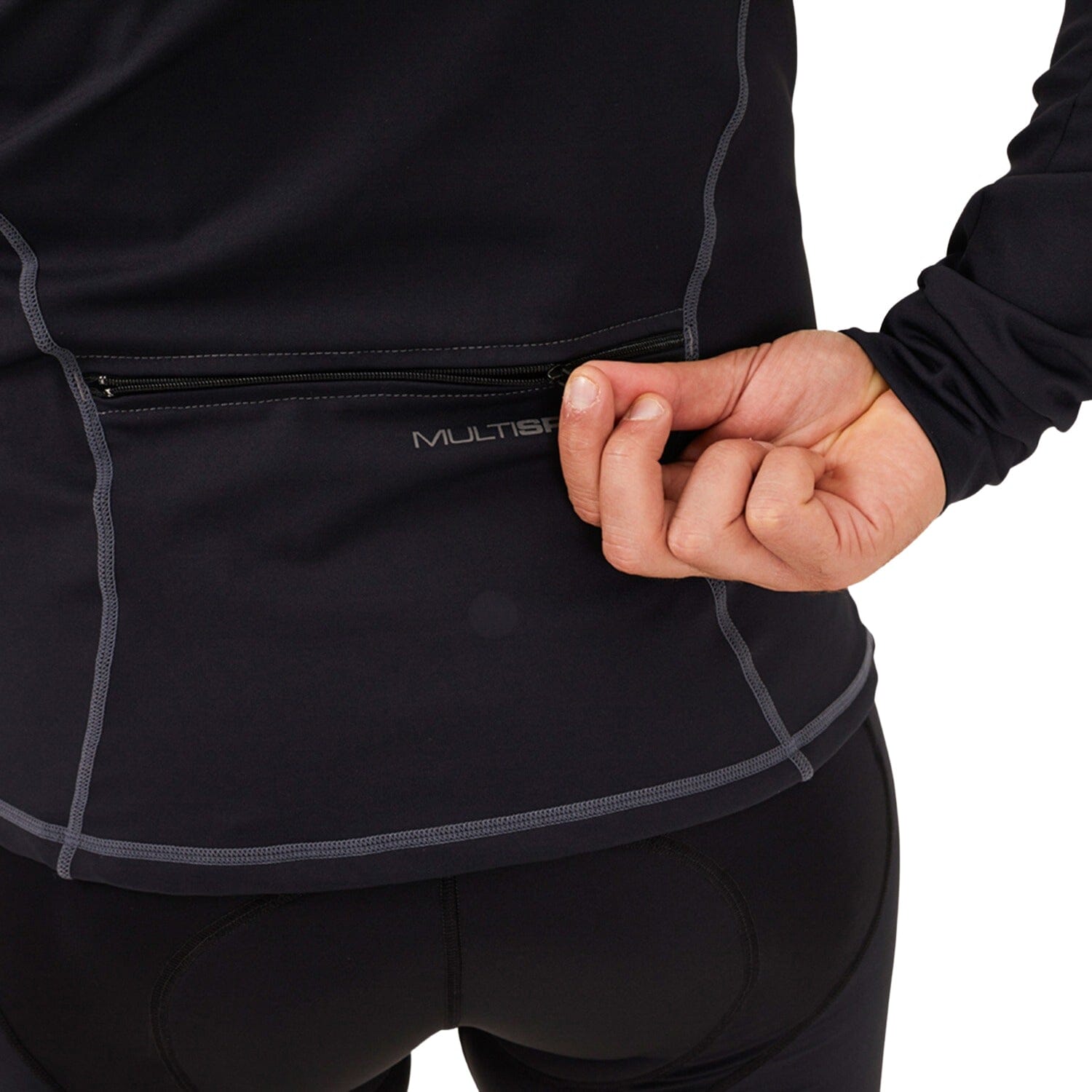 Jaqueta Climmotech Masc l Preta Jaqueta Multisport Masculina Parte de Cima Flets 