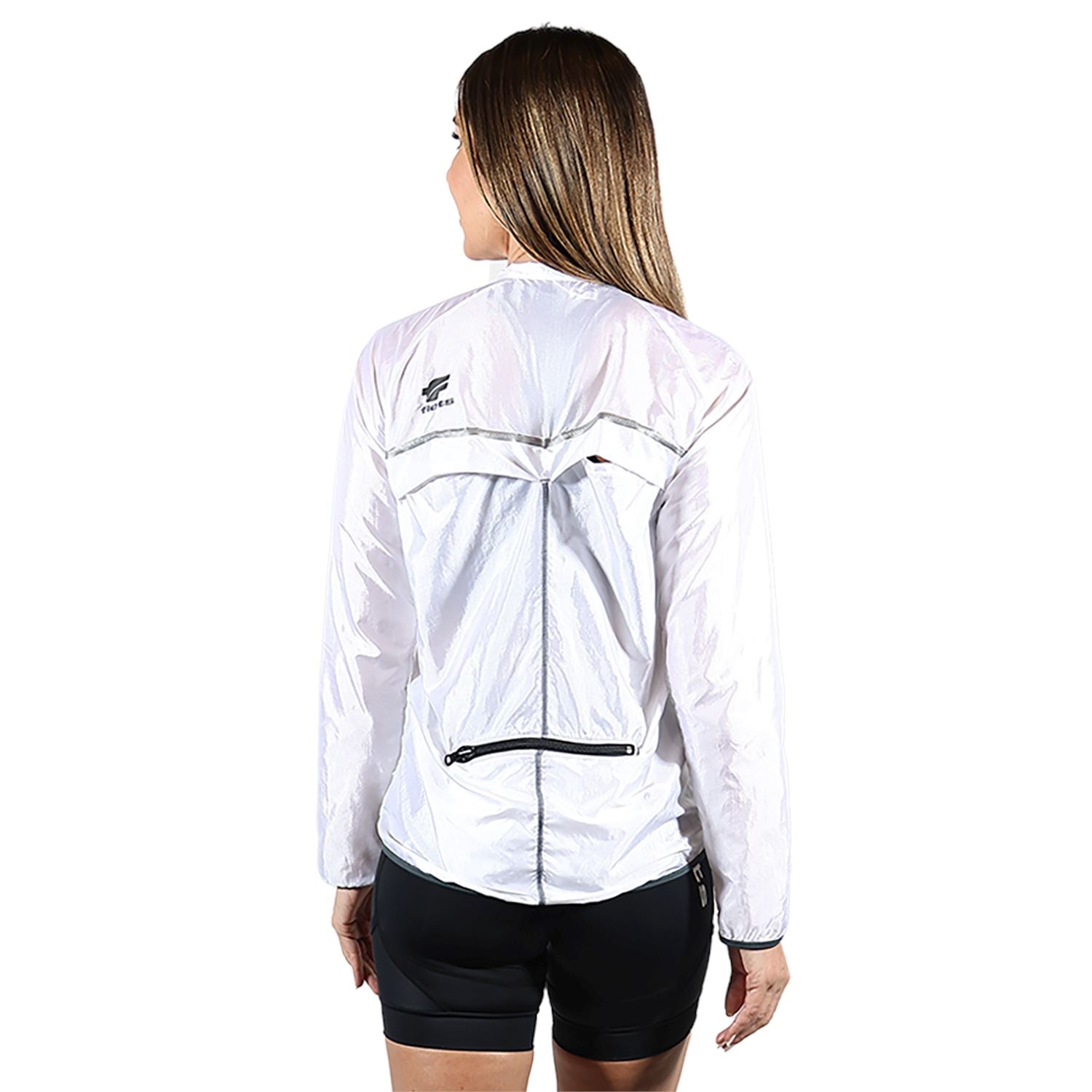 Jaqueta Corta Vento Feminina Branca Jaqueta Multisport Feminina Parte de Cima FLETS 