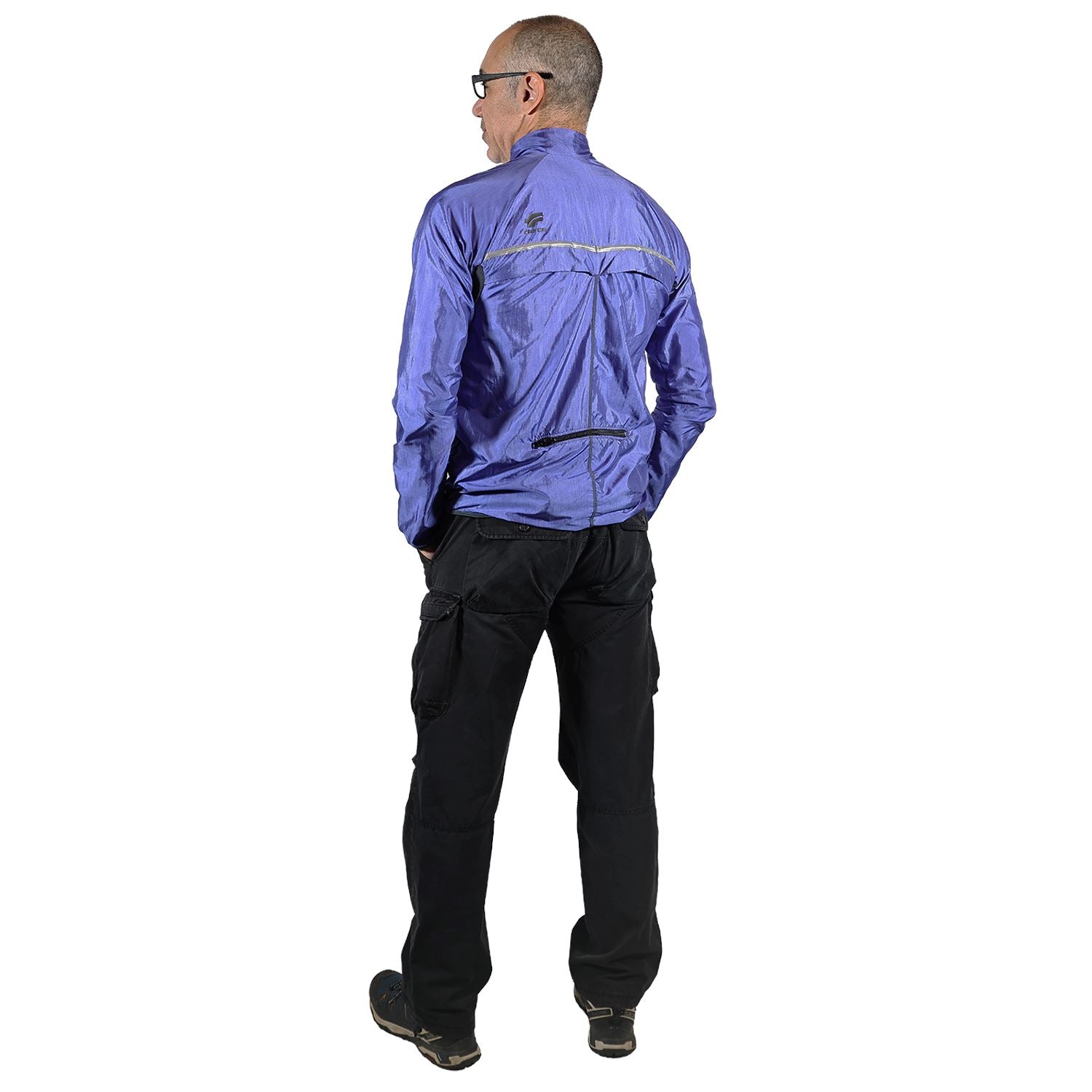 Jaqueta Corta Vento Masculina Azul Jaqueta Multisport Masculina Parte de Cima FLETS 