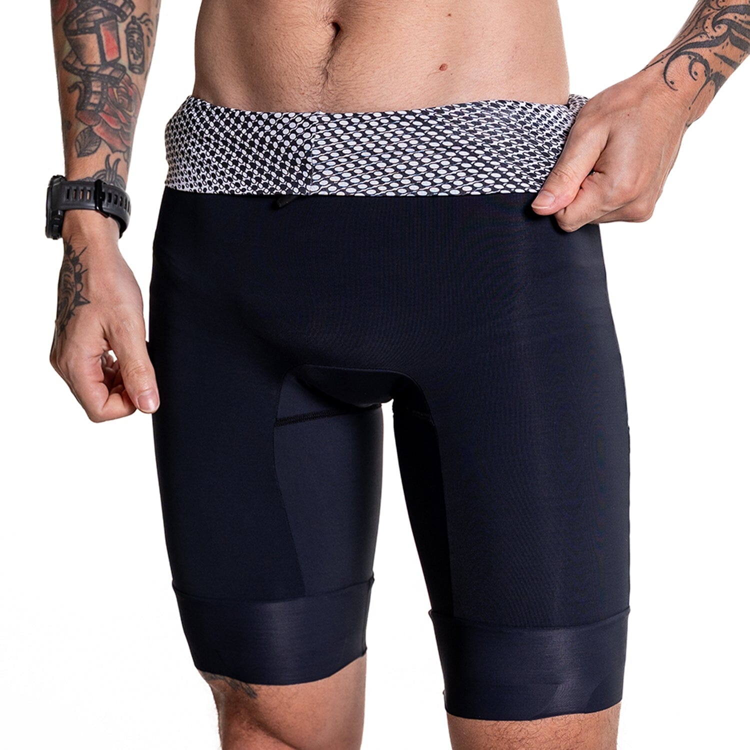 Macaquinho Triathlon com Manga VUKA Masc Branco Macaquinho Triathlon com manga Masculino Compressão Corpo Inteiro FLETS 