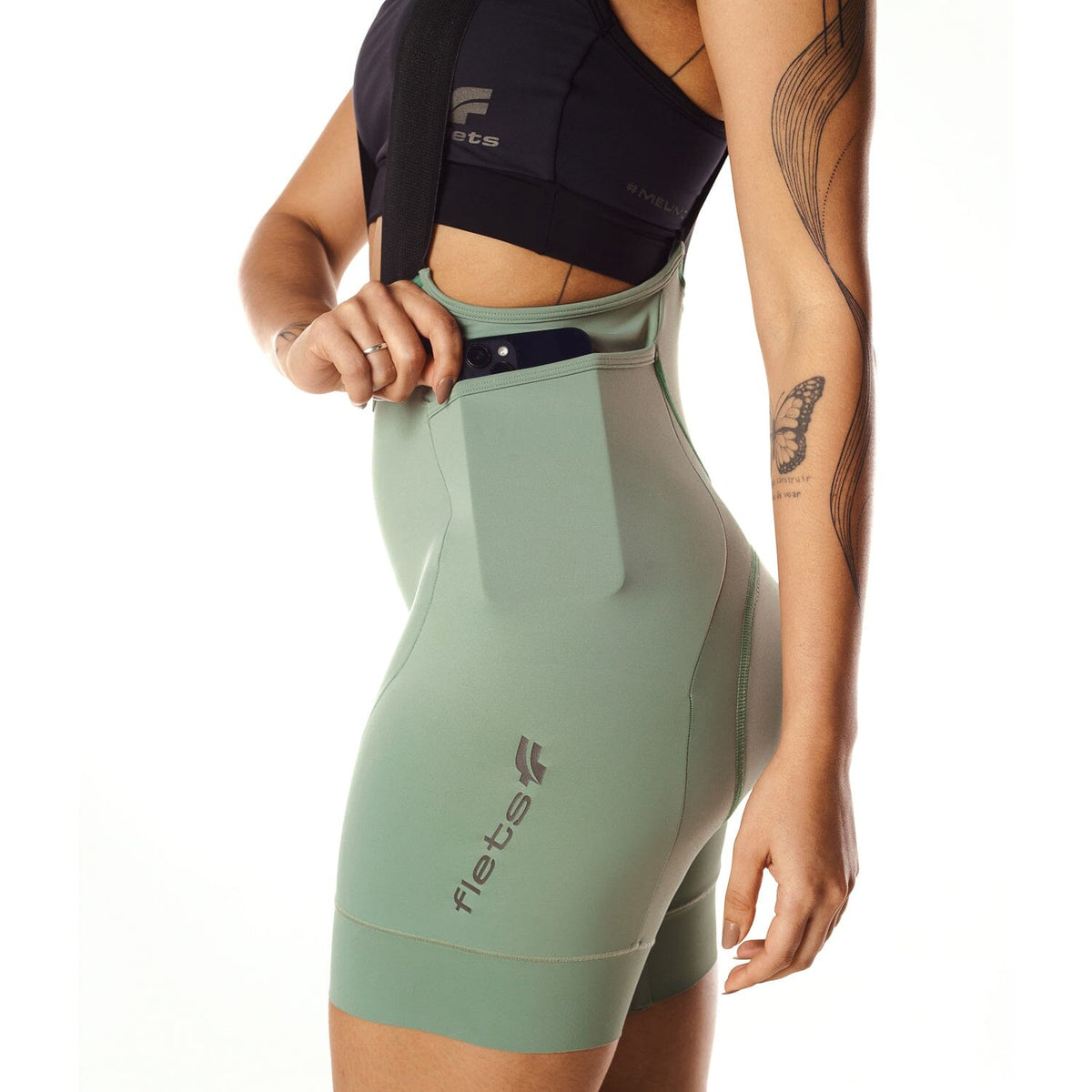 PRÉ-VENDA - Bretelle Cycletech Clássico Feminino Salvia - ENVIO EM ATÉ 10 DIAS FLETS 