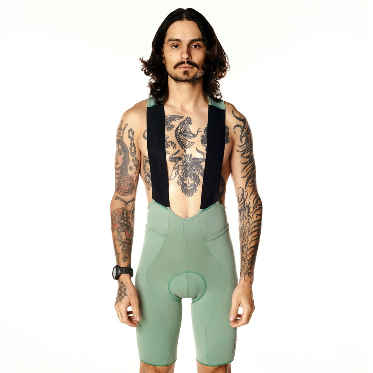 PRÉ-VENDA - Bretelle Cycletech Clássico Masculino Sálvia - ENVIO EM ATÉ 10 DIAS FLETS 