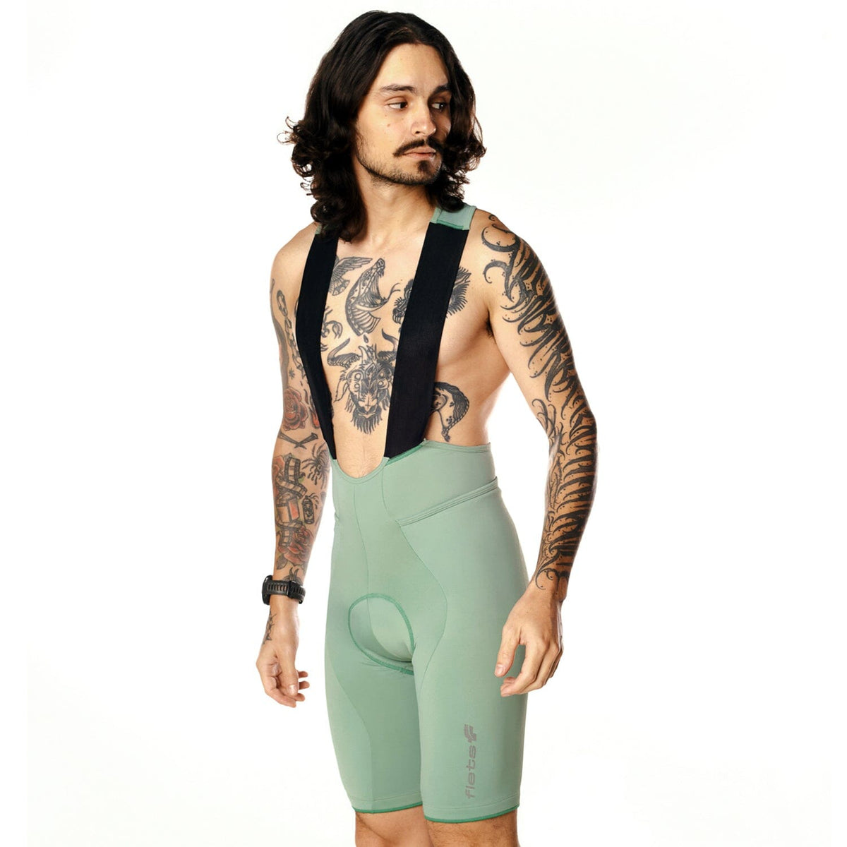 PRÉ-VENDA - Bretelle Cycletech Clássico Masculino Sálvia - ENVIO EM ATÉ 10 DIAS FLETS 