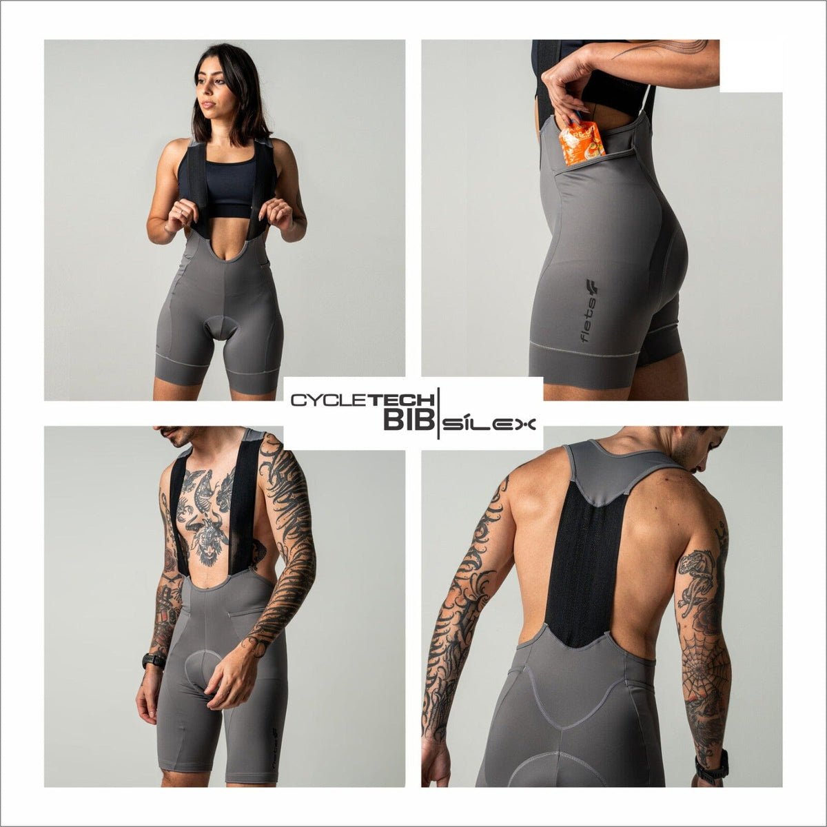 PRÉ-VENDA - Bretelle Cycletech Clássico Masculino Sílex - ENVIO EM 10 DIAS FLETS 